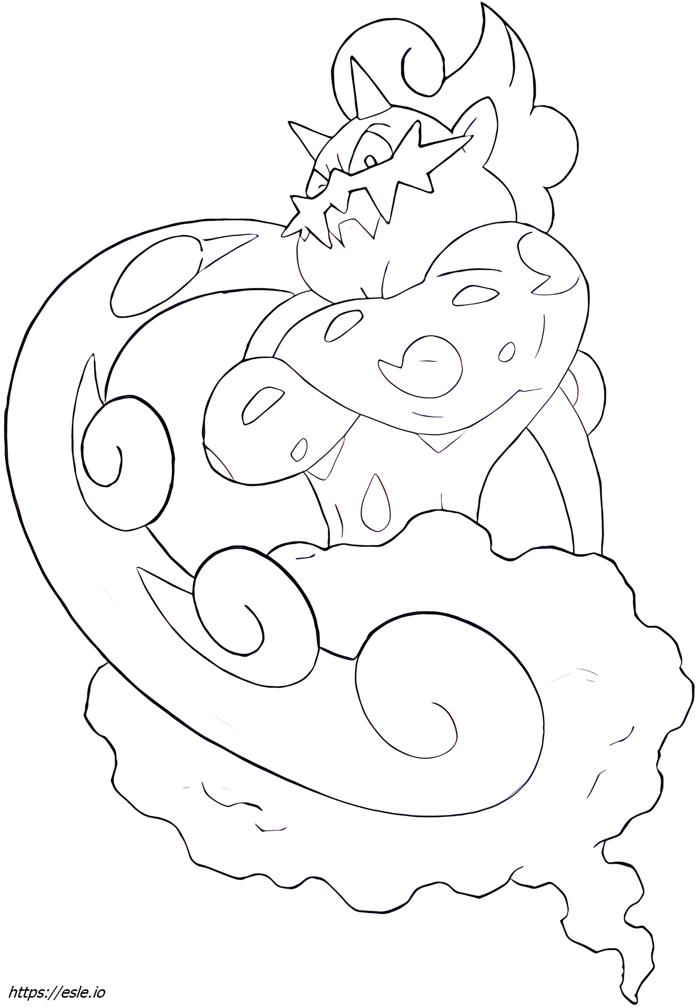 Tornadus-incarnate Pokémon mewarnai gambar