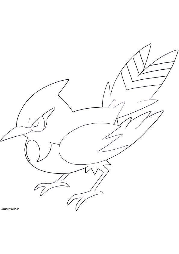 Fletchinder Pokemon for coloring
