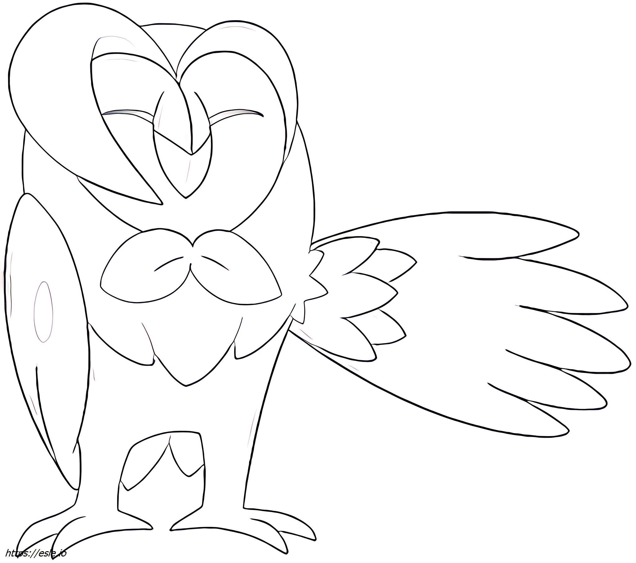 Dartrix Pokemon Coloring Page