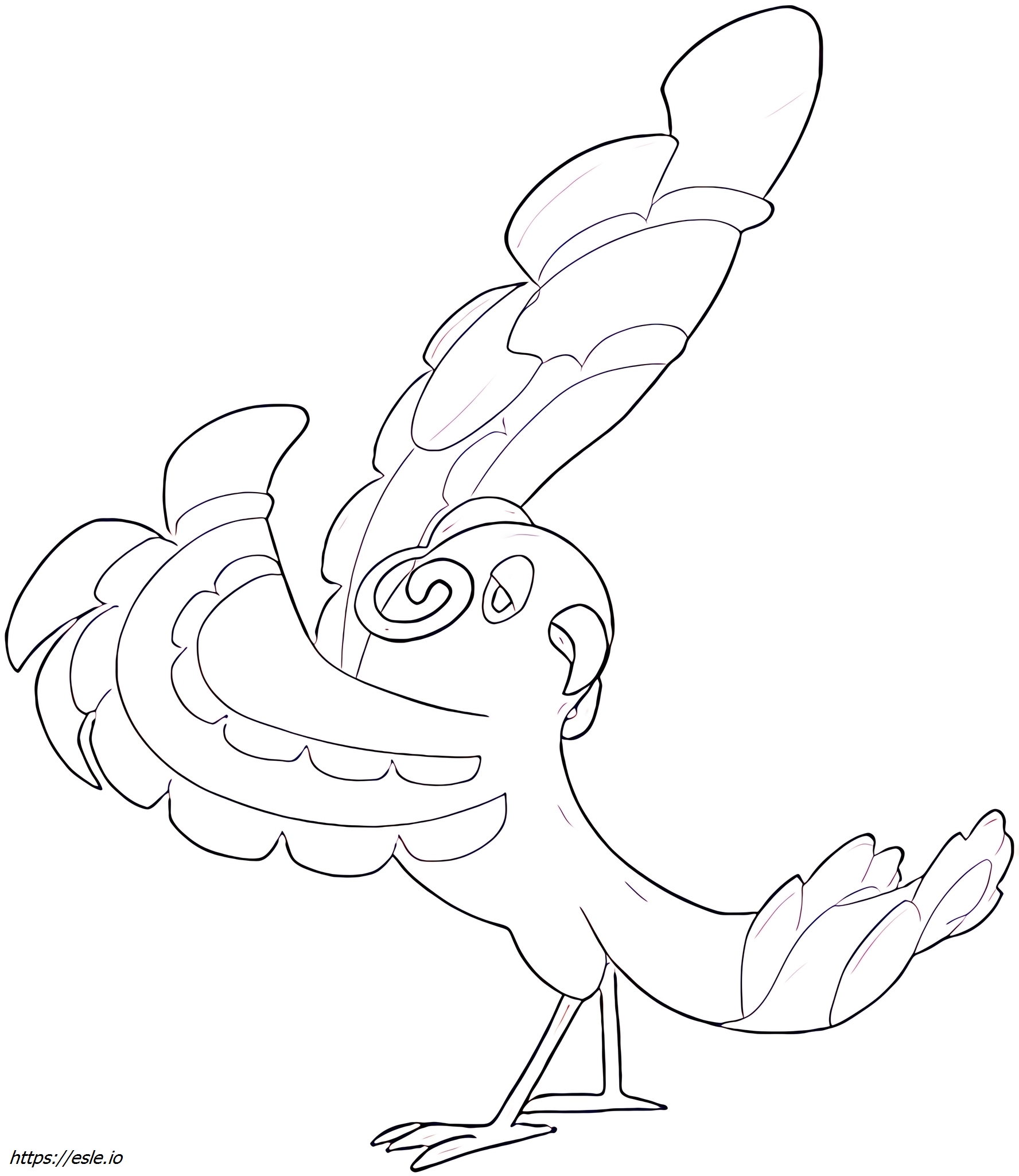 Oricorio-baile Pokémon coloring page