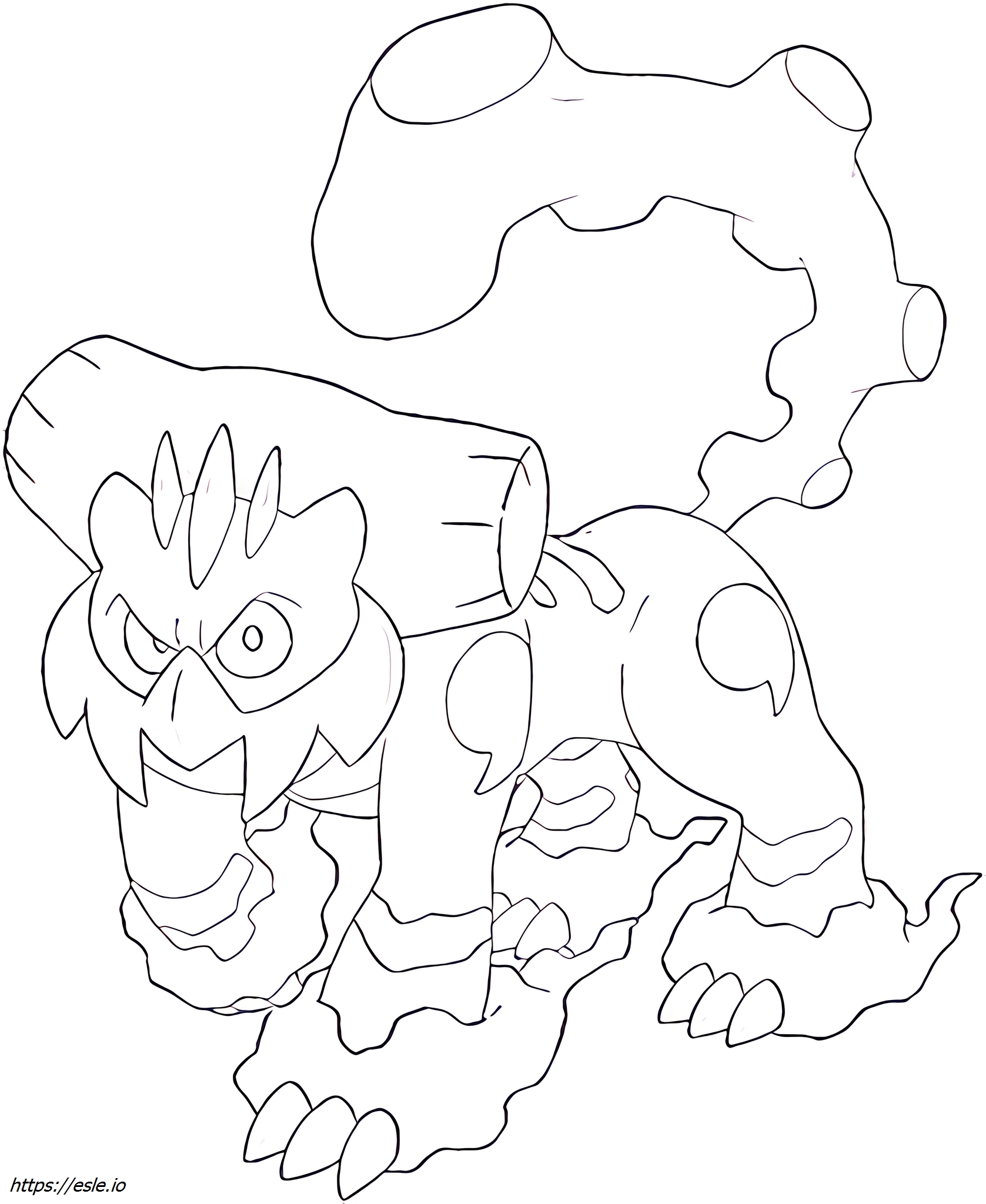Landorus-therian Pokémon coloring page