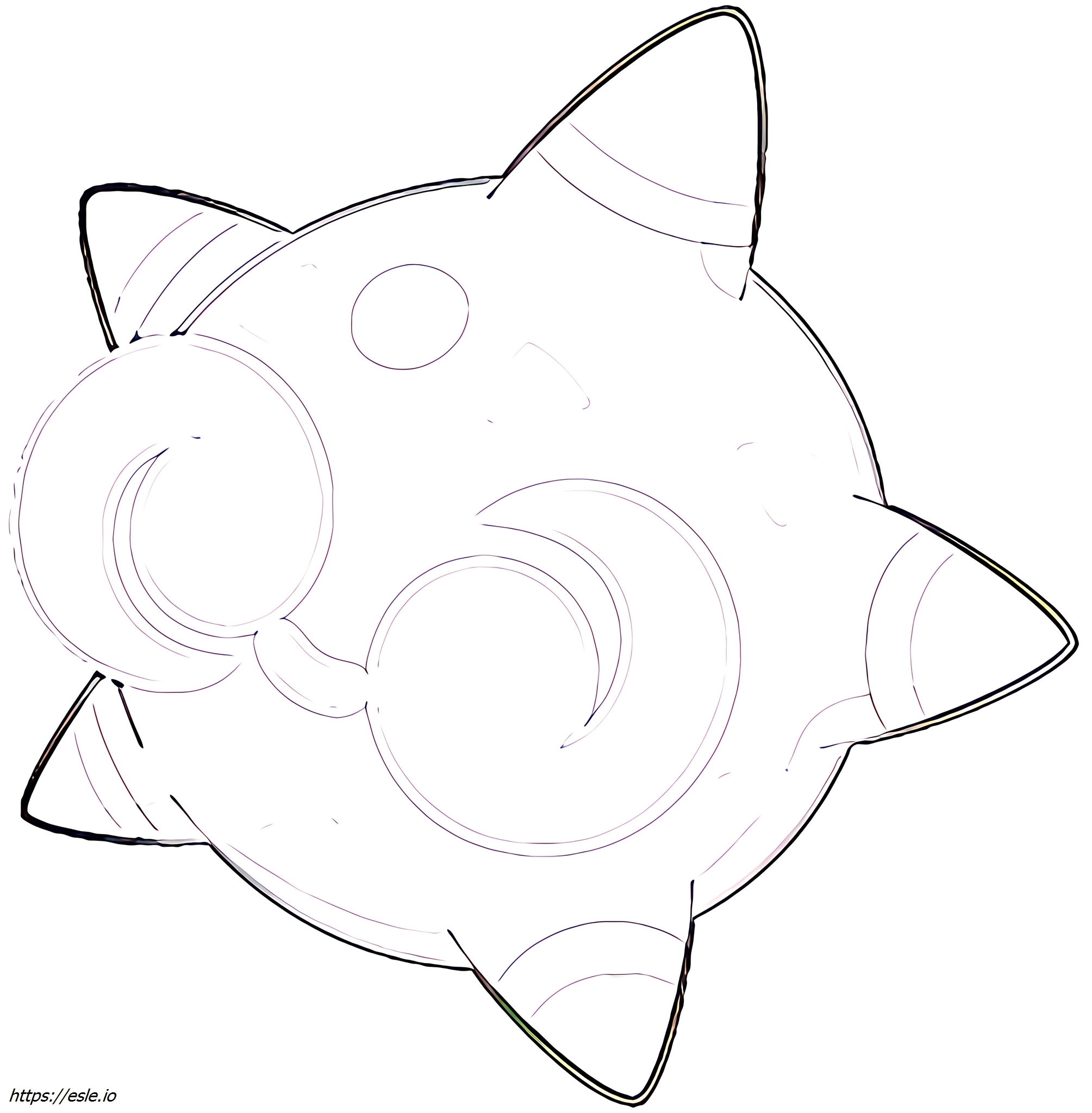 Minior-green Pokémon coloring page