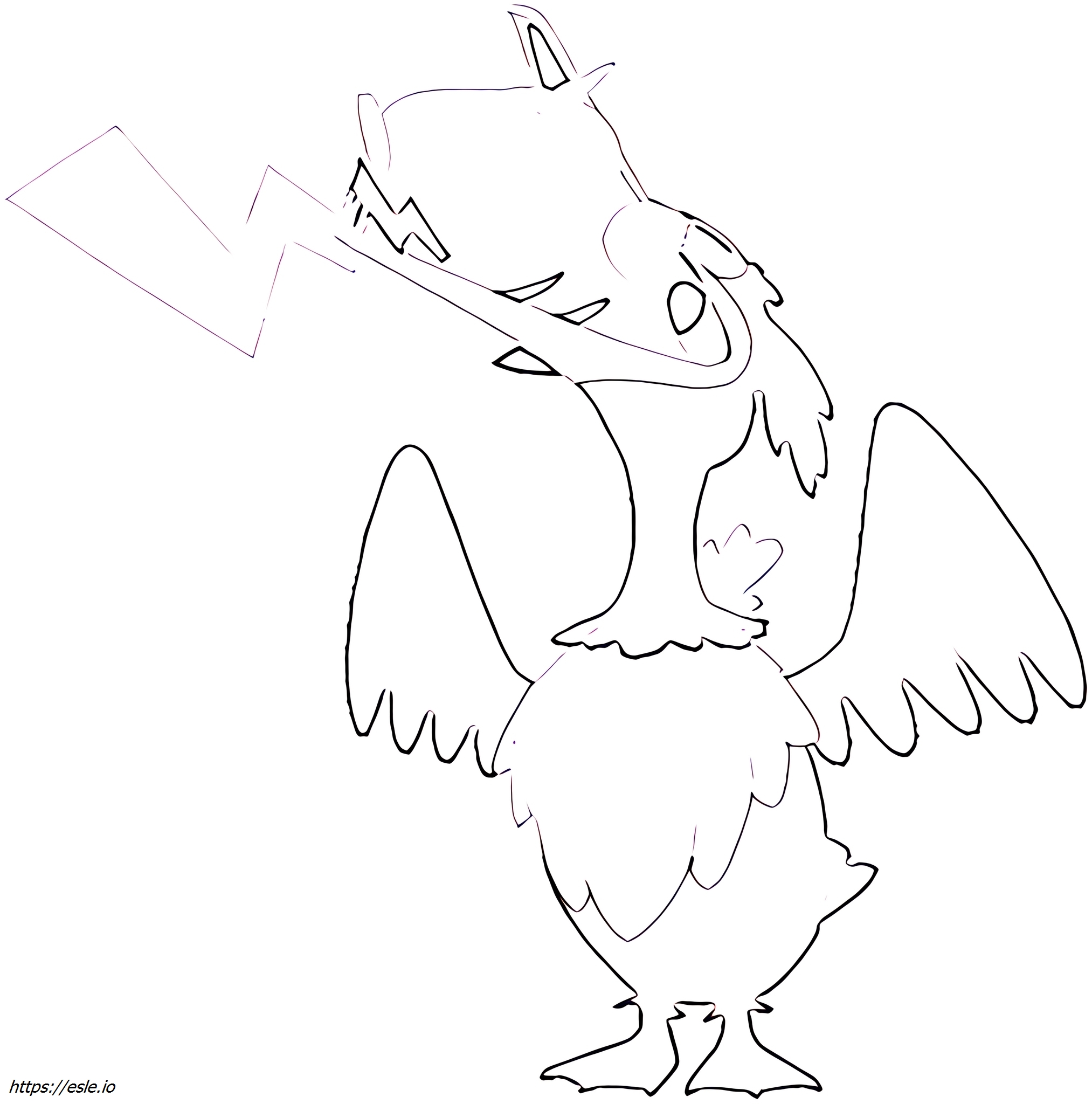 Cramorant-gorging Pokemon: Gambar Mewarnai