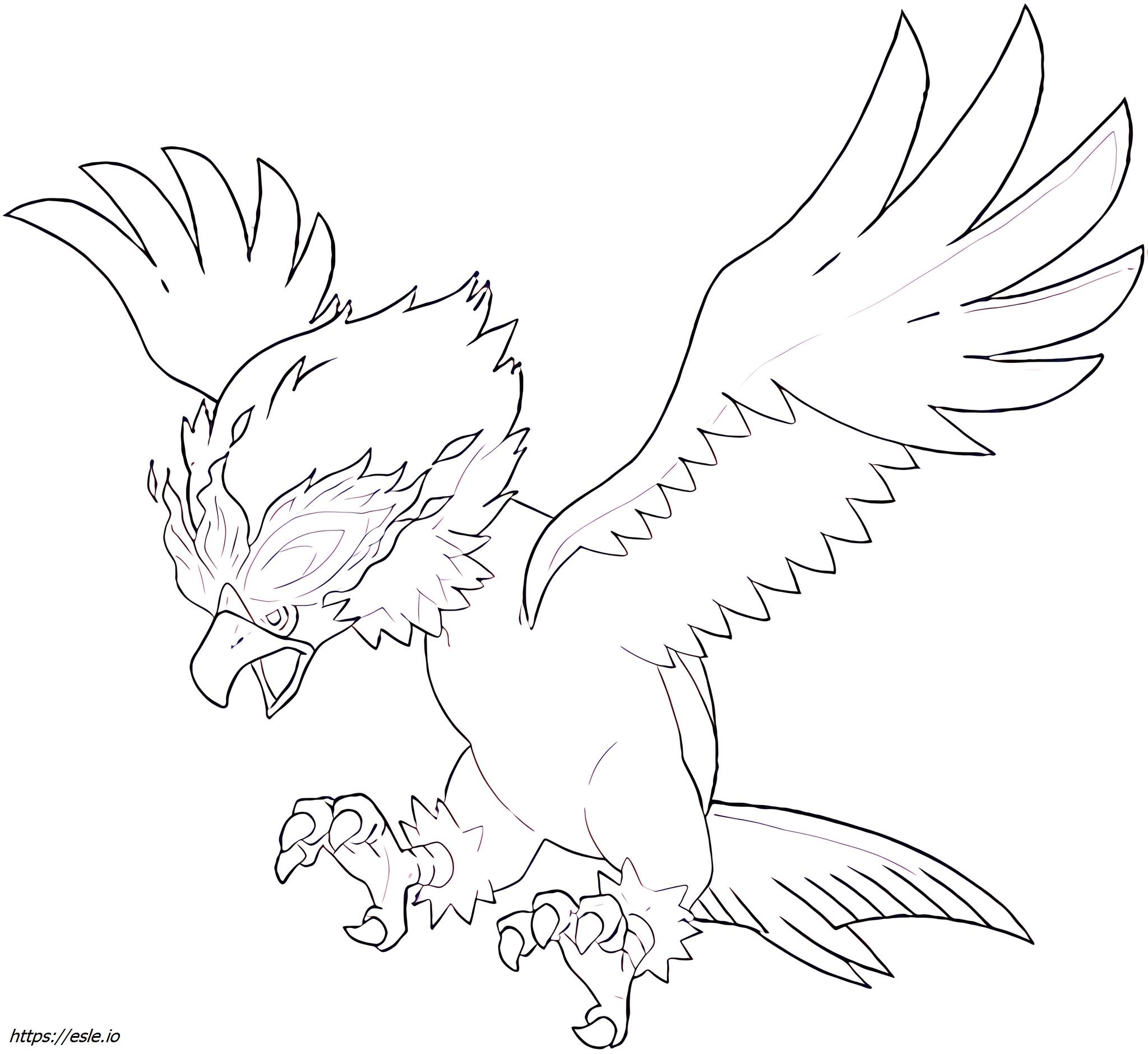 Braviary-hisui Pokémon ausmalbild zum Ausdrucken