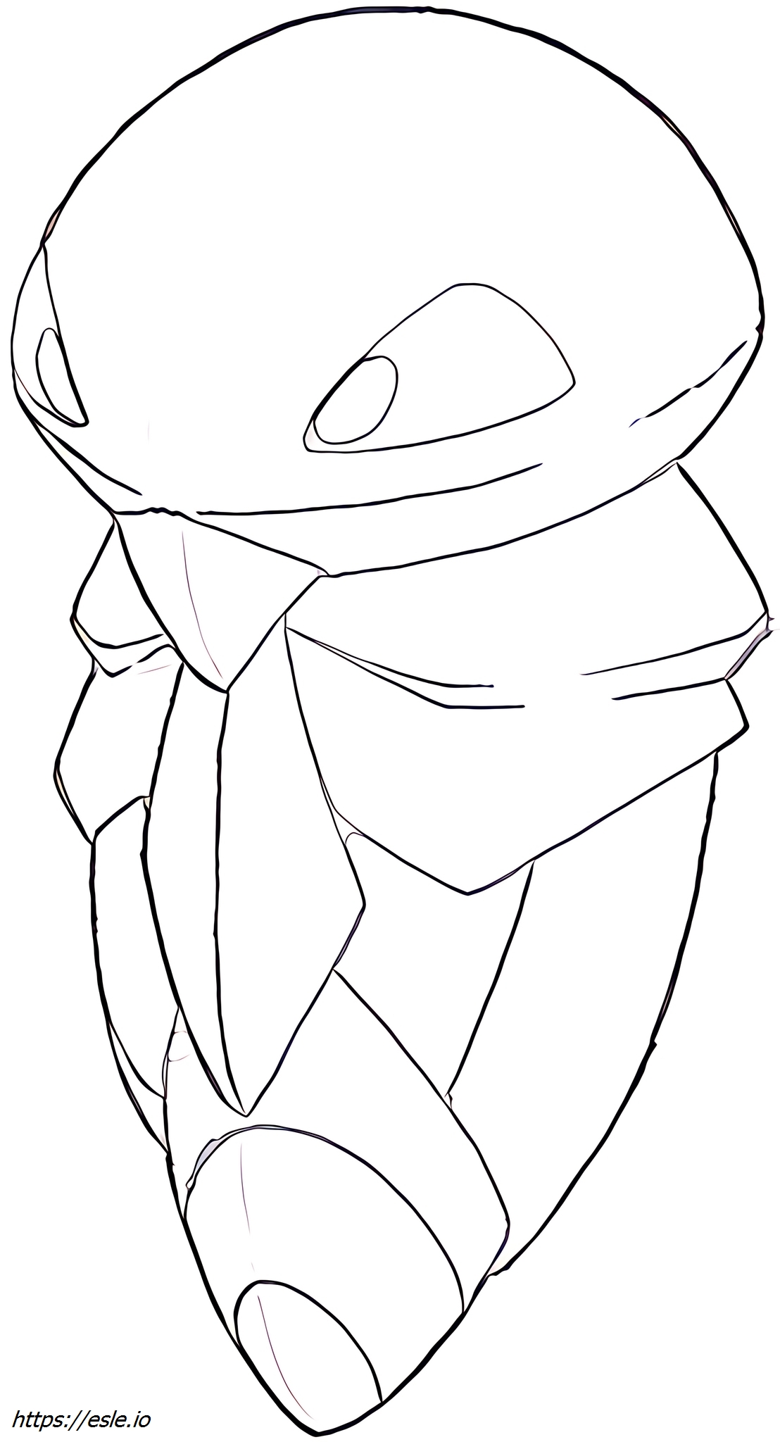 Kakuna Pokémon coloring page