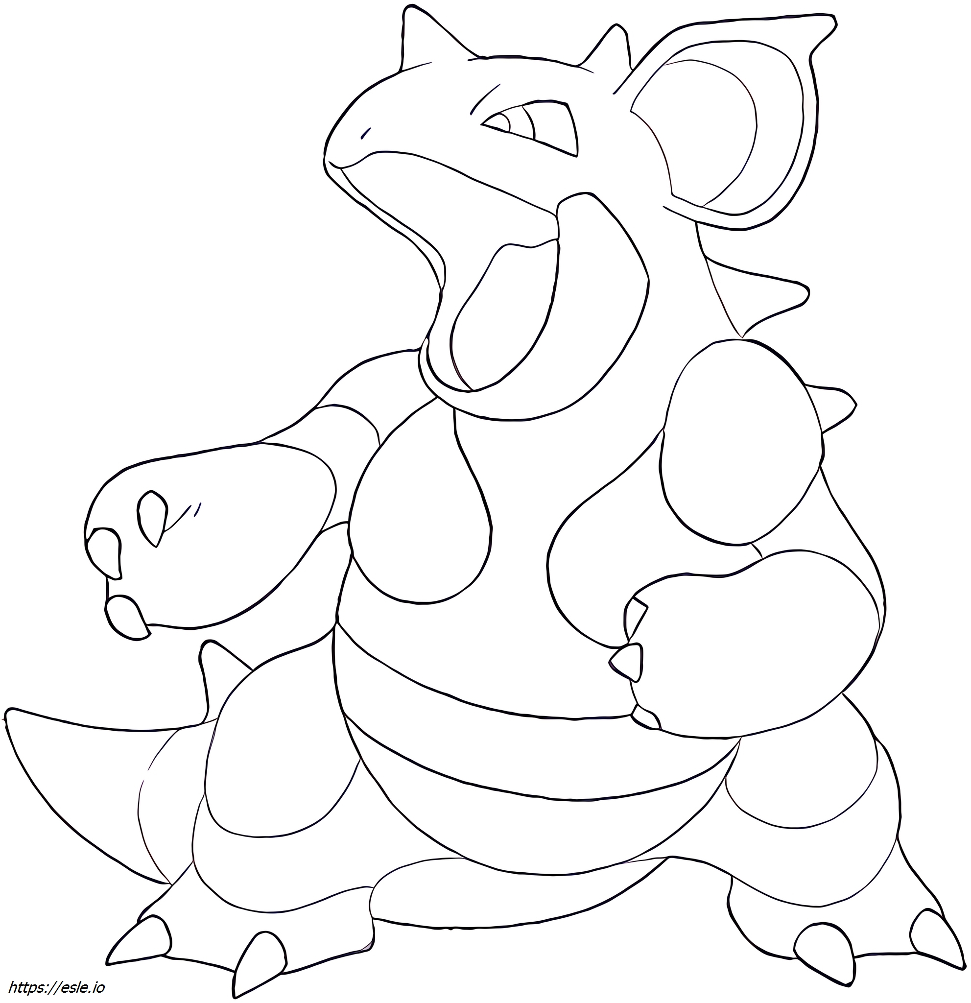 Nidoqueen Pokémon coloring page