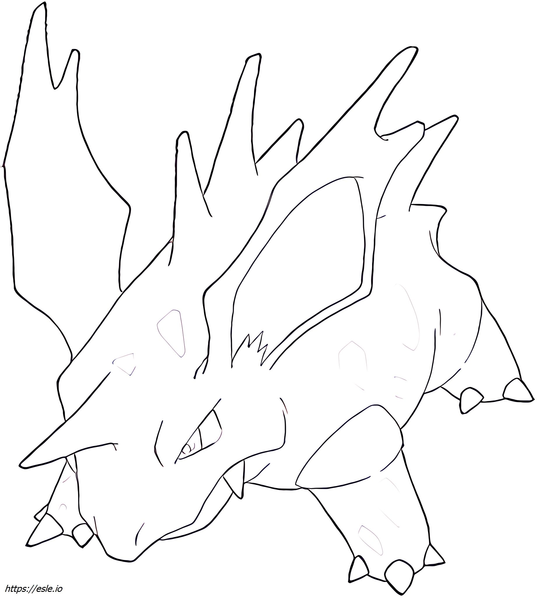 Nidorino Pokémon coloring page