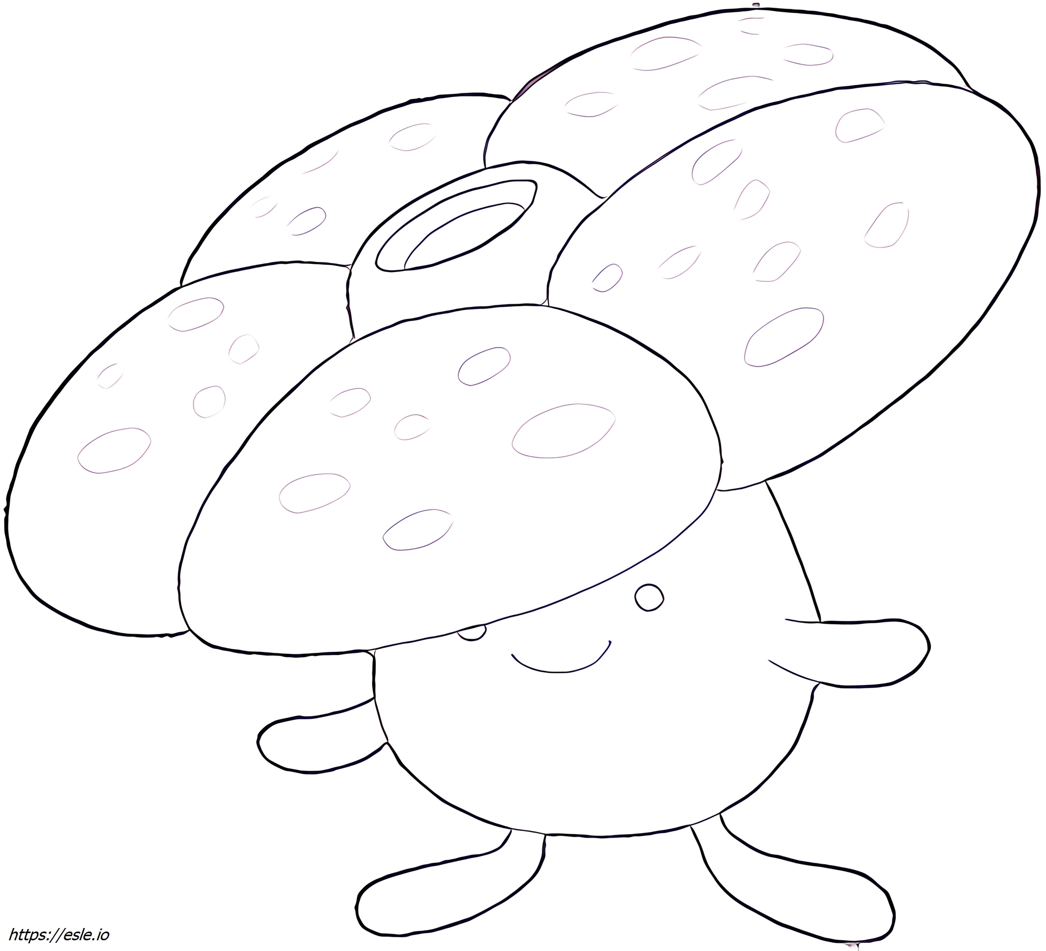 Vileplume Pokémon coloring page