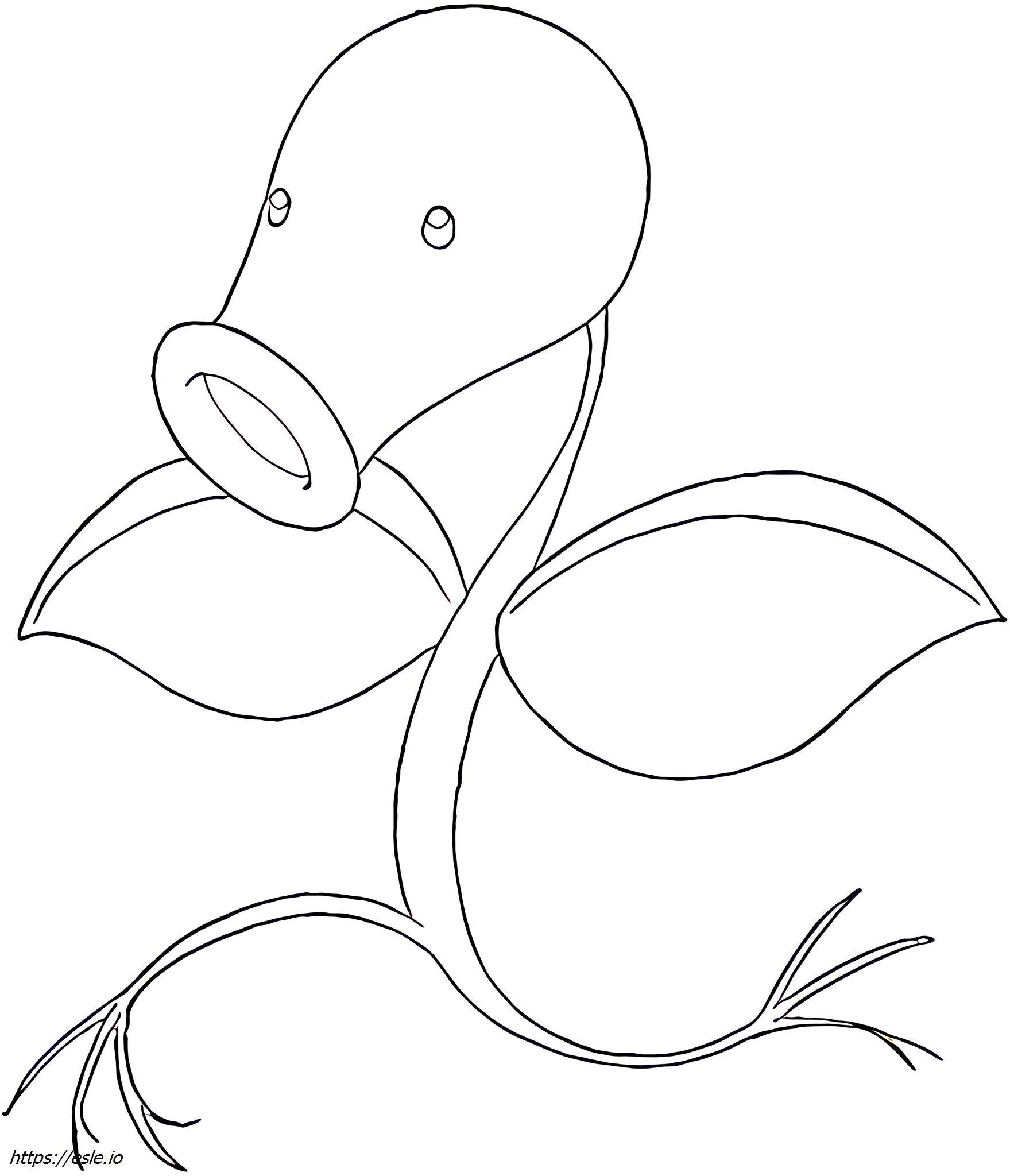 Bellsprout Pokémon coloring page