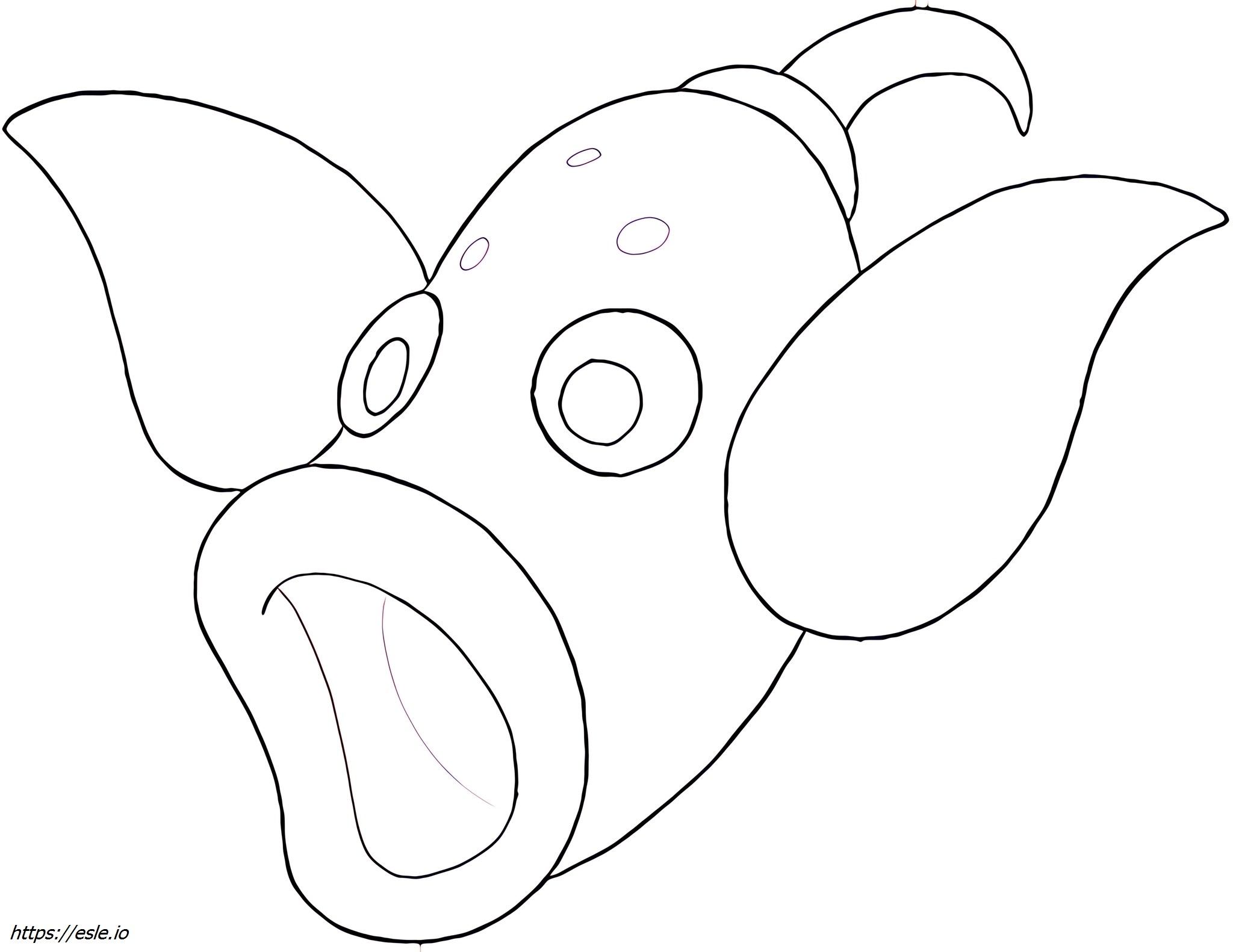 Weepinbell Pokémon kleurplaat kleurplaat