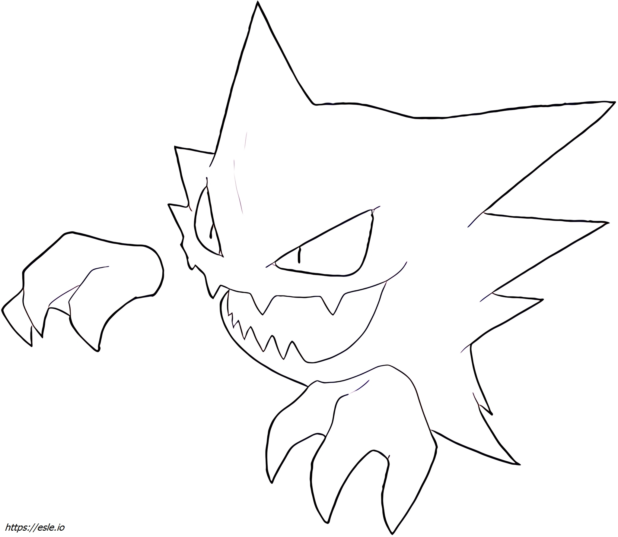 Haunter Pokémon da colorare