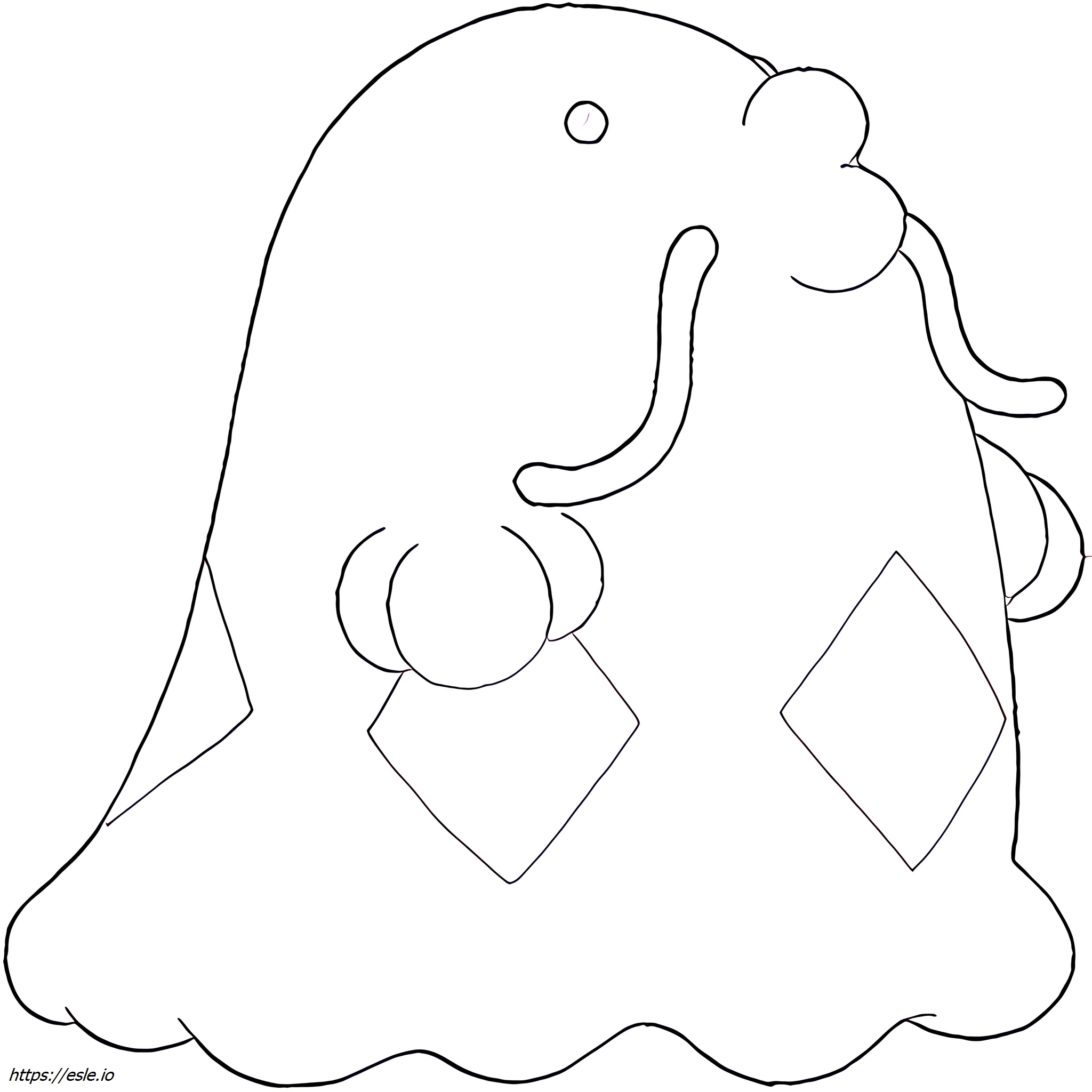 Swalot Pokémon coloring page