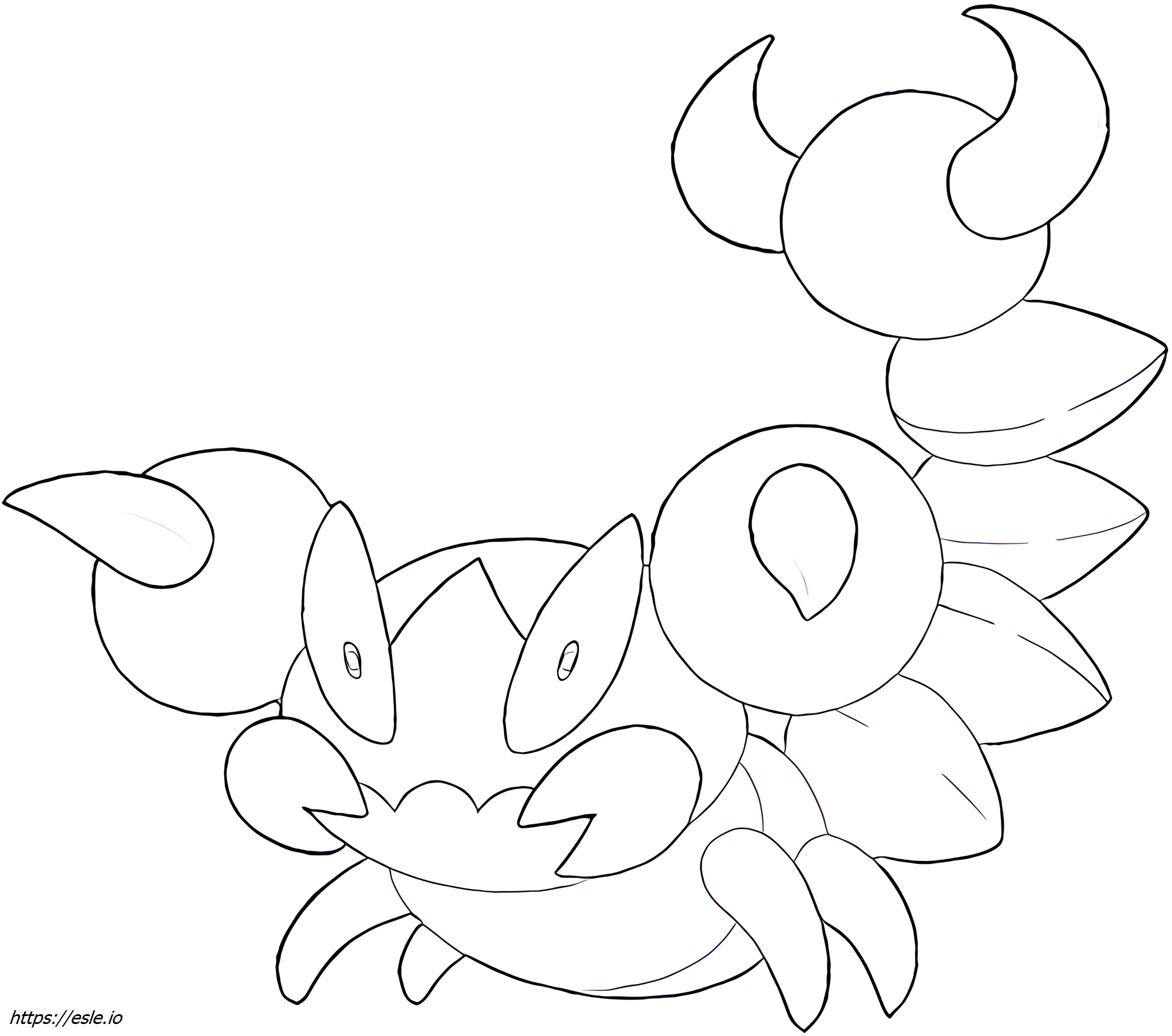 Skorupi Pokemon Coloring Page