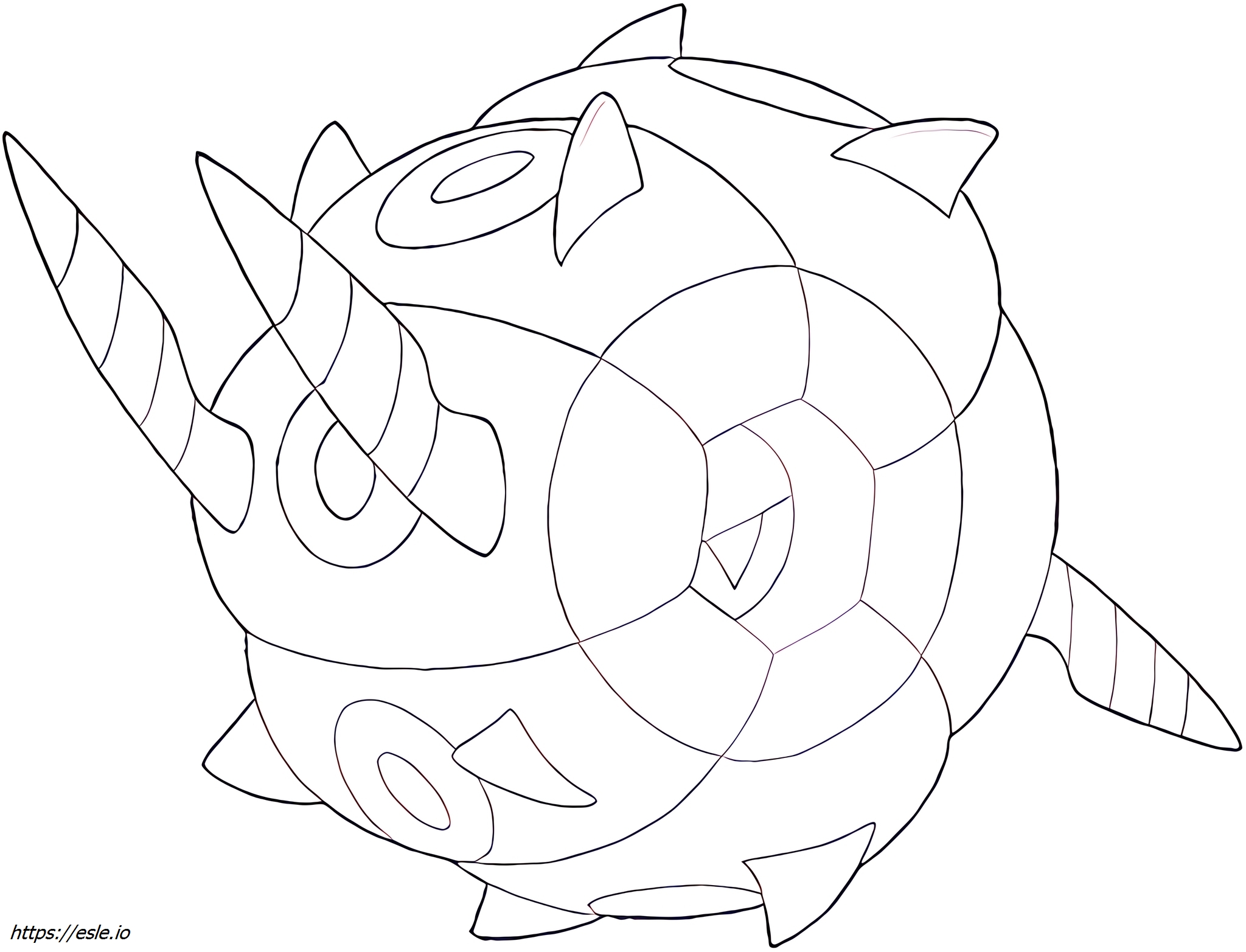 Whirlipede Pokémon para colorear