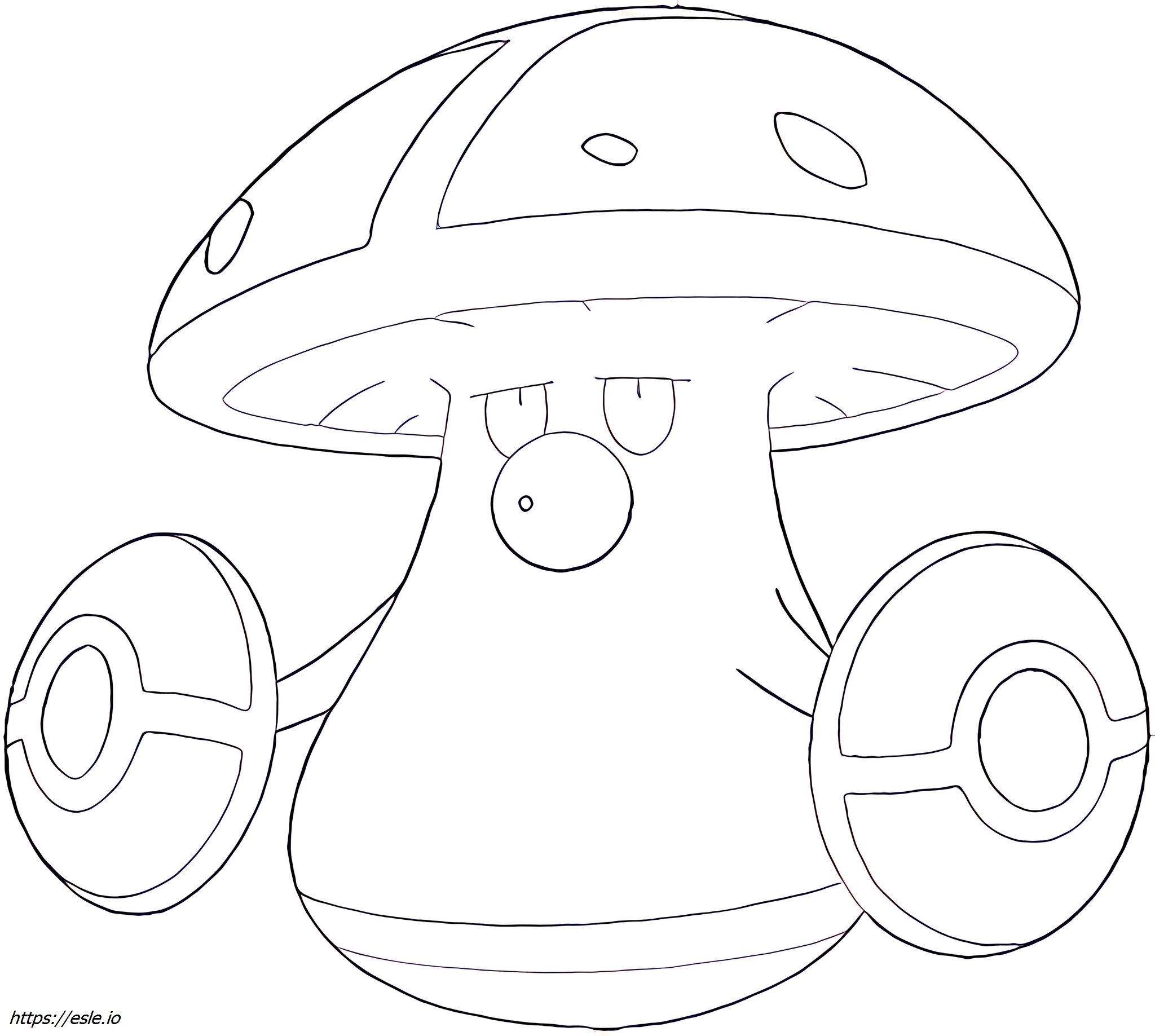 Amoonguss Pokémon para colorear