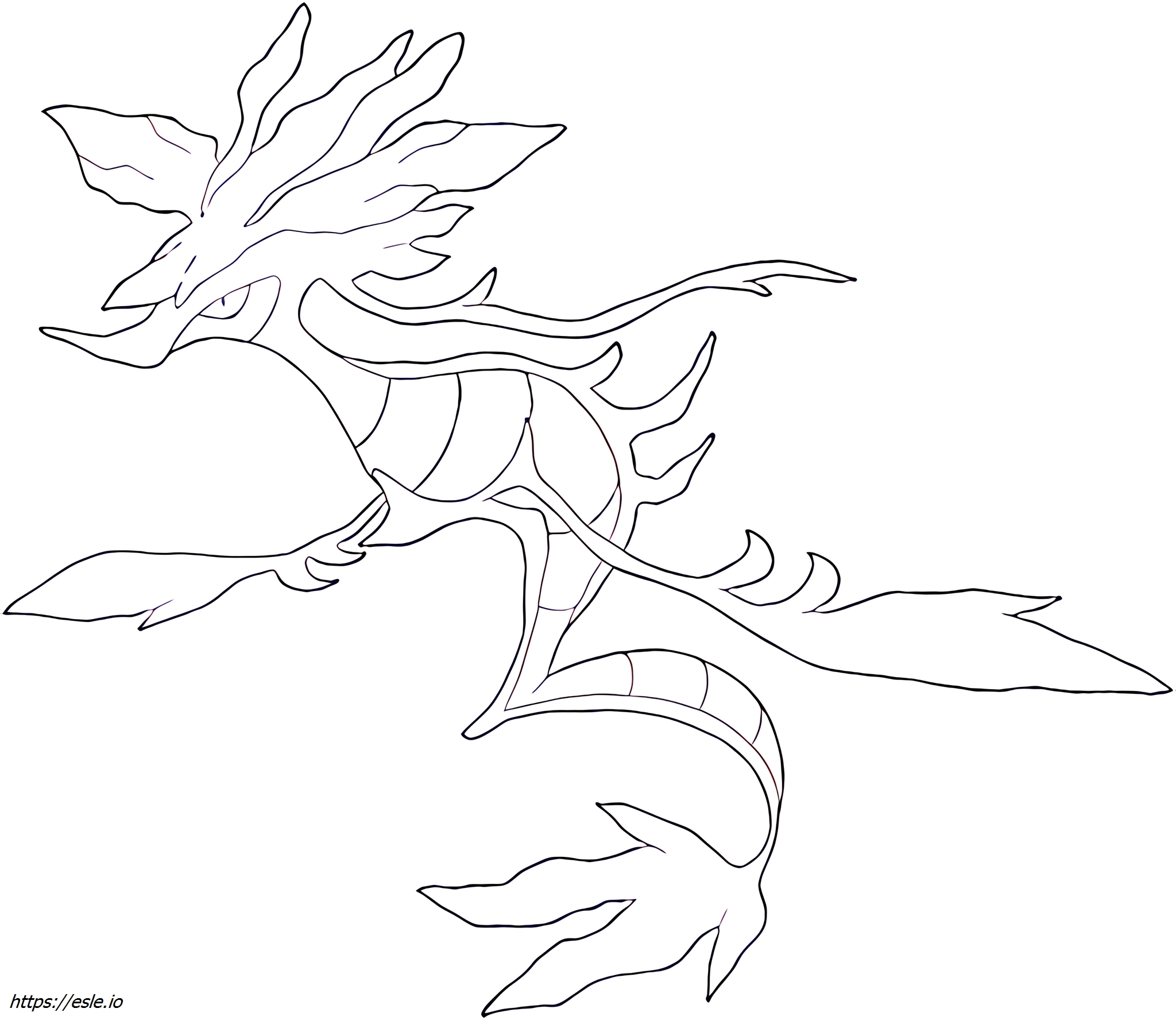 Dragalge Pokémon coloring page