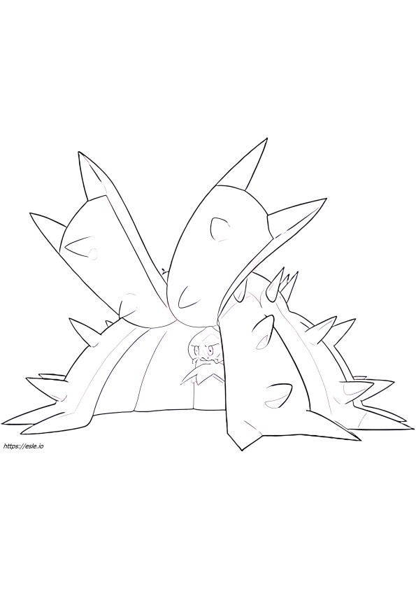 Toxapex Pokemon for coloring