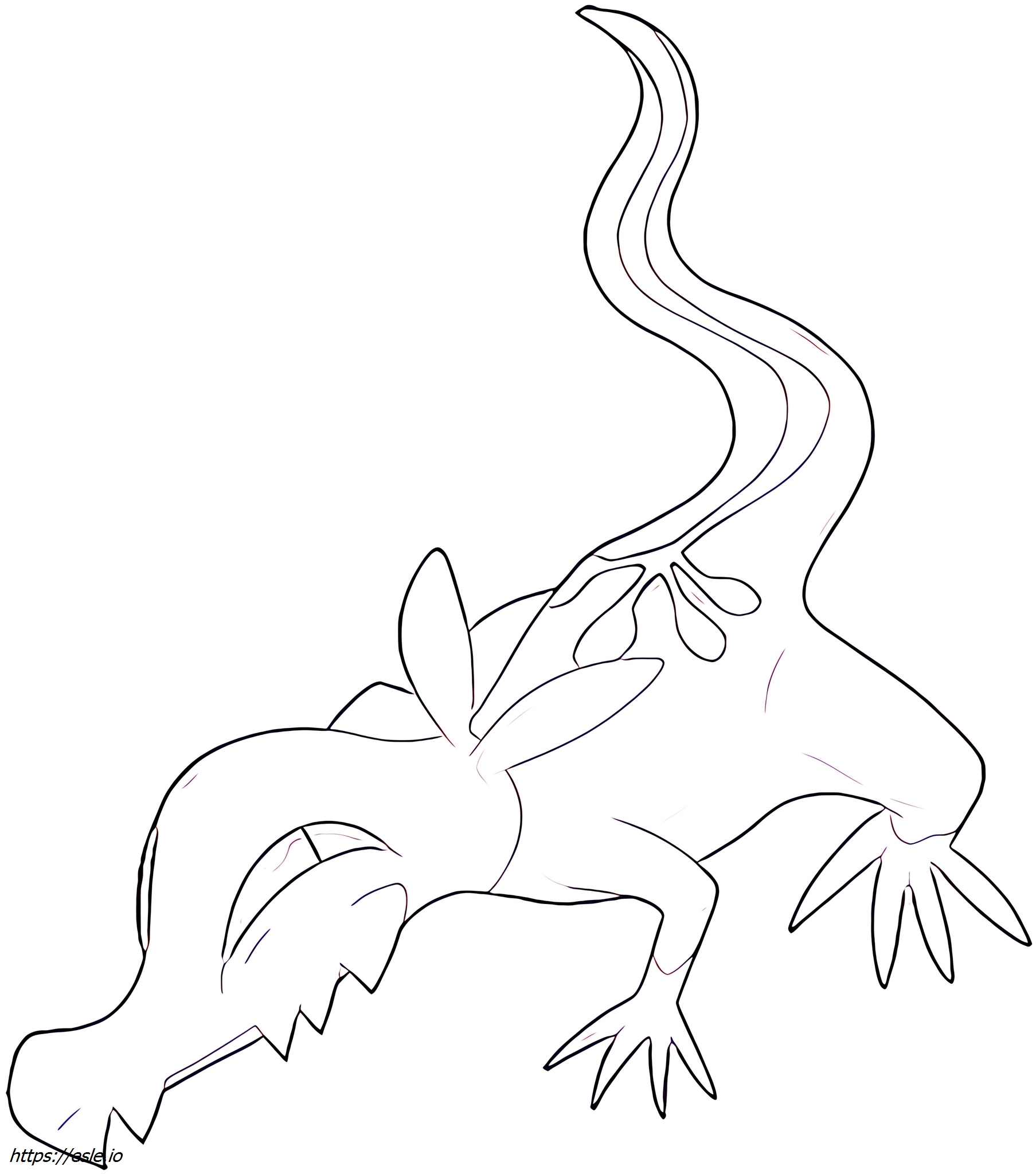 Salandit Pokémon szinező - kifestő