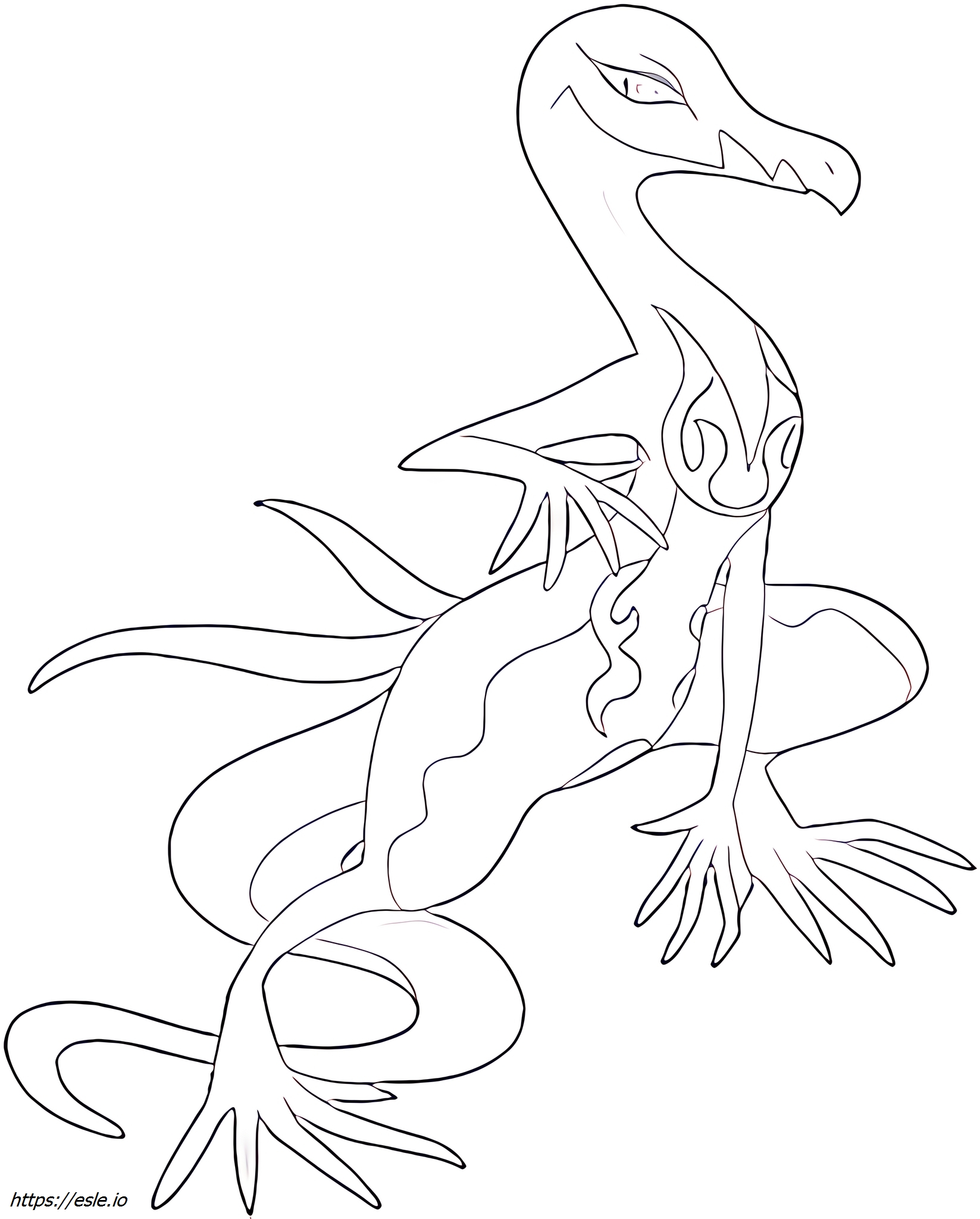 Salazzle Pokémon szinező - kifestő