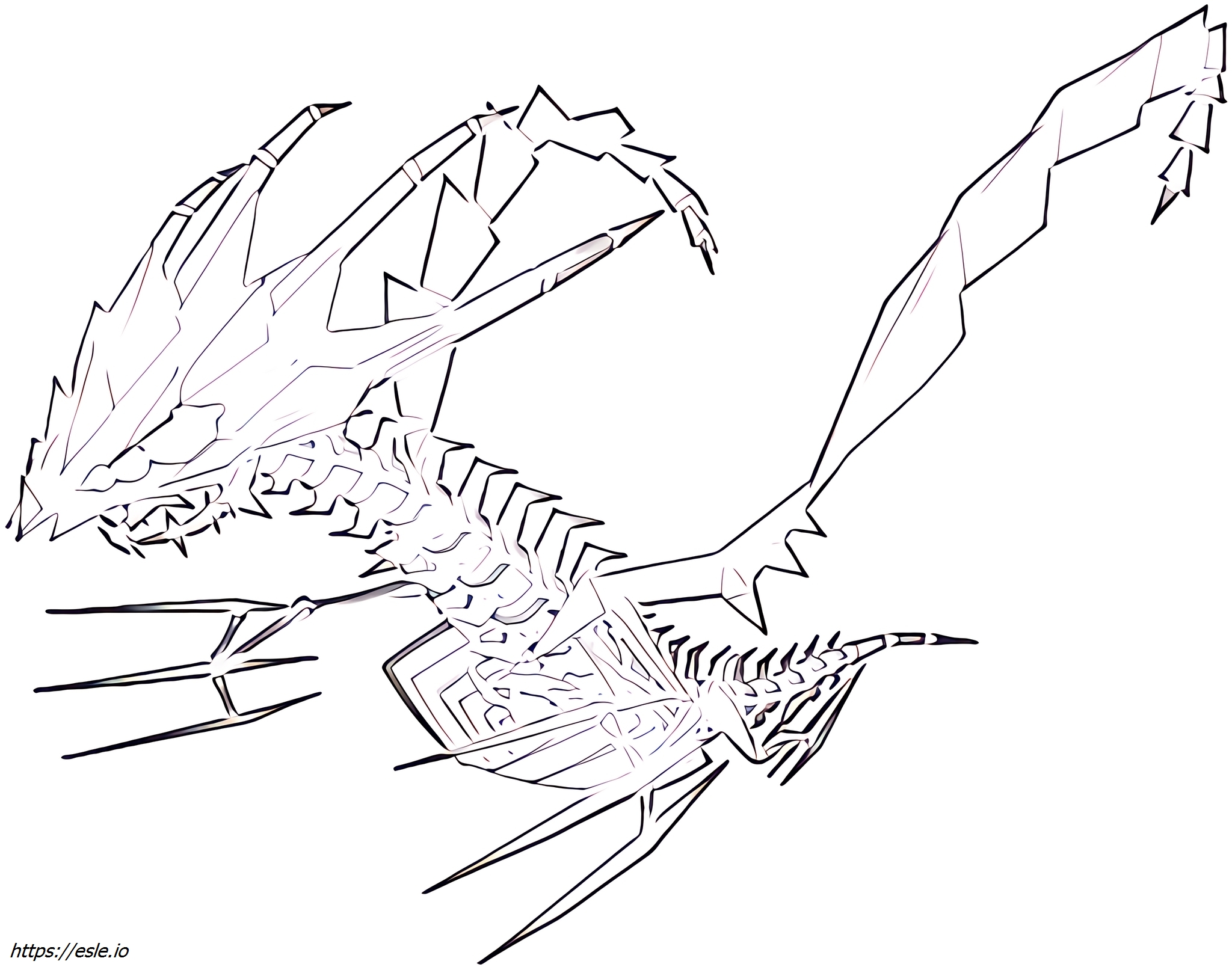 Eternatus Pokémon coloring page