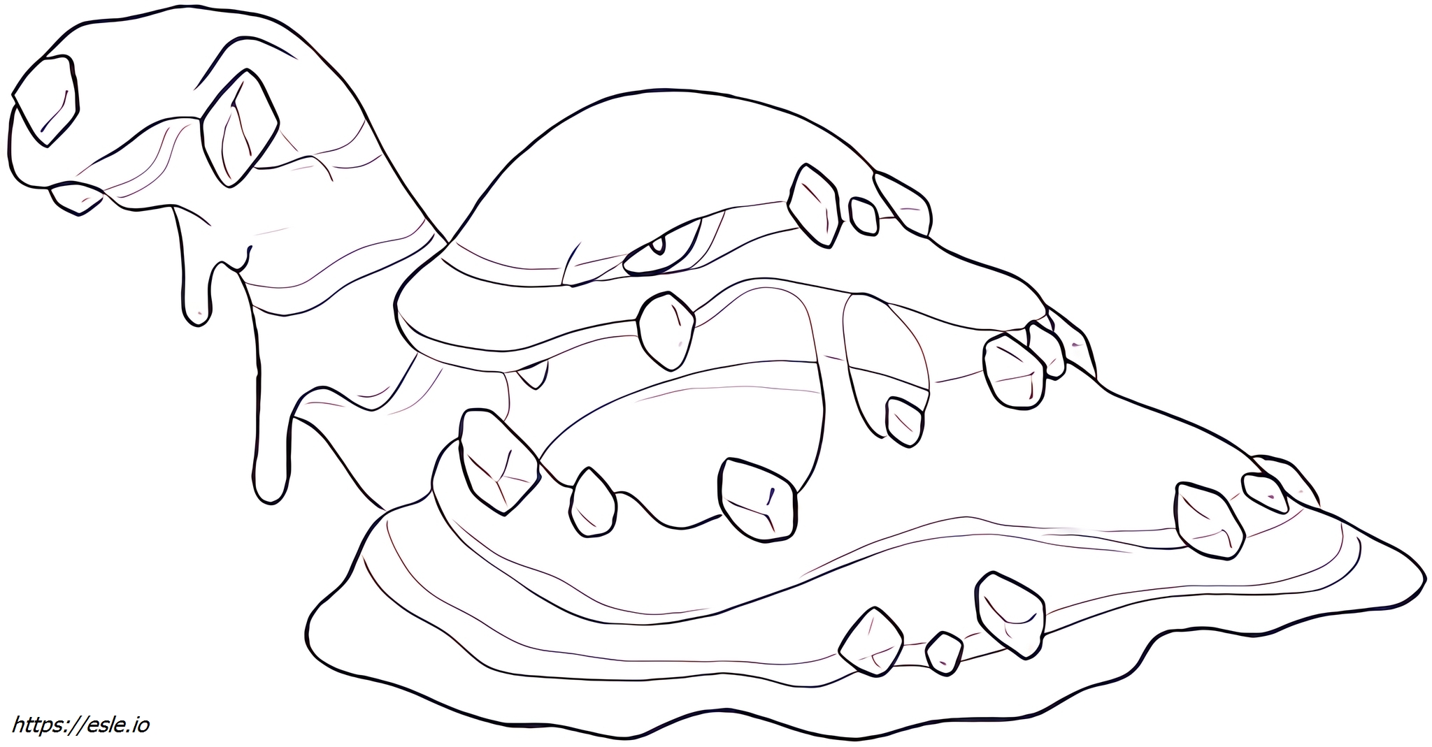 Muk-alola Pokémon coloring page