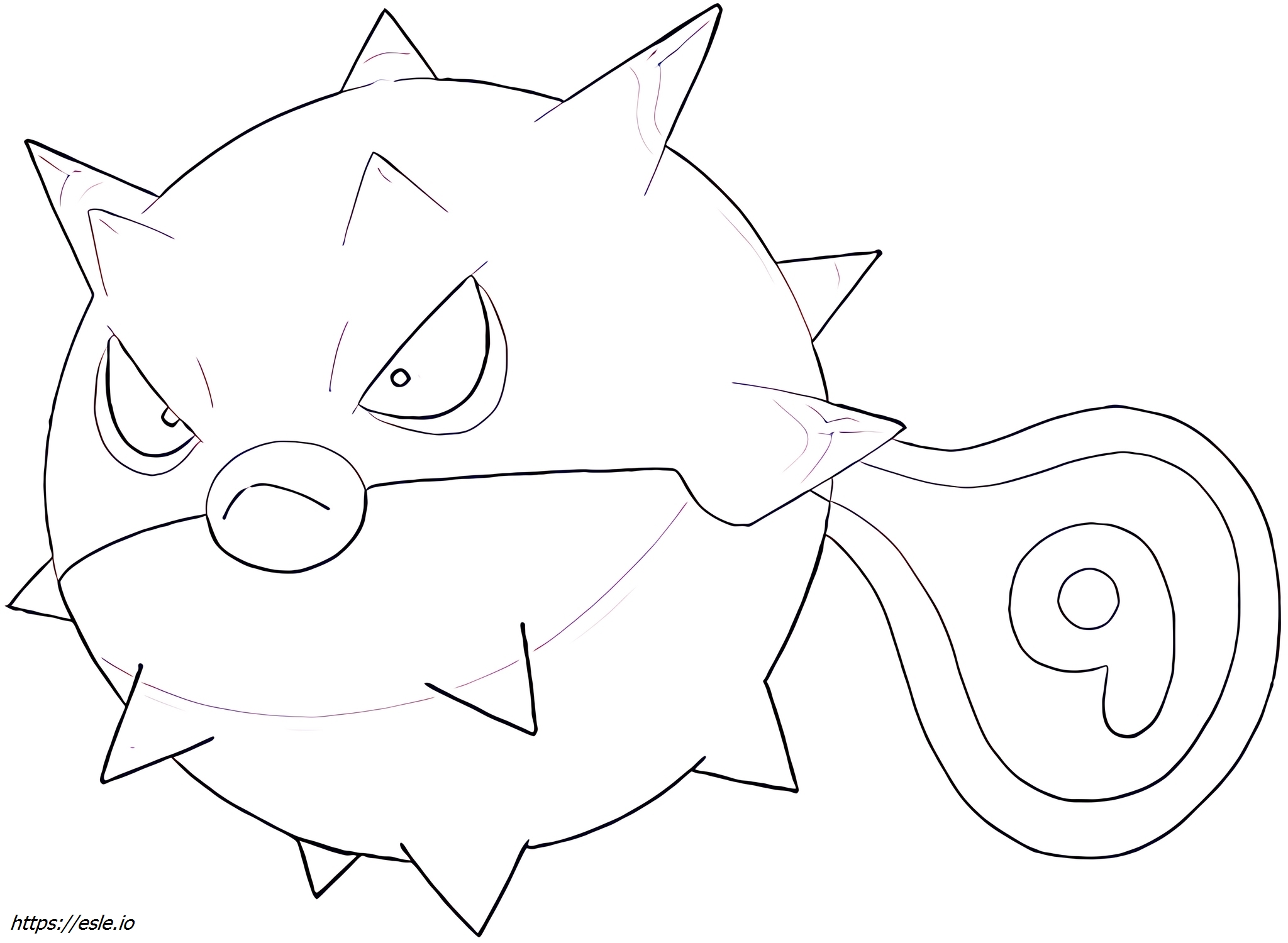Qwilfish-hisui Pokémon coloring page