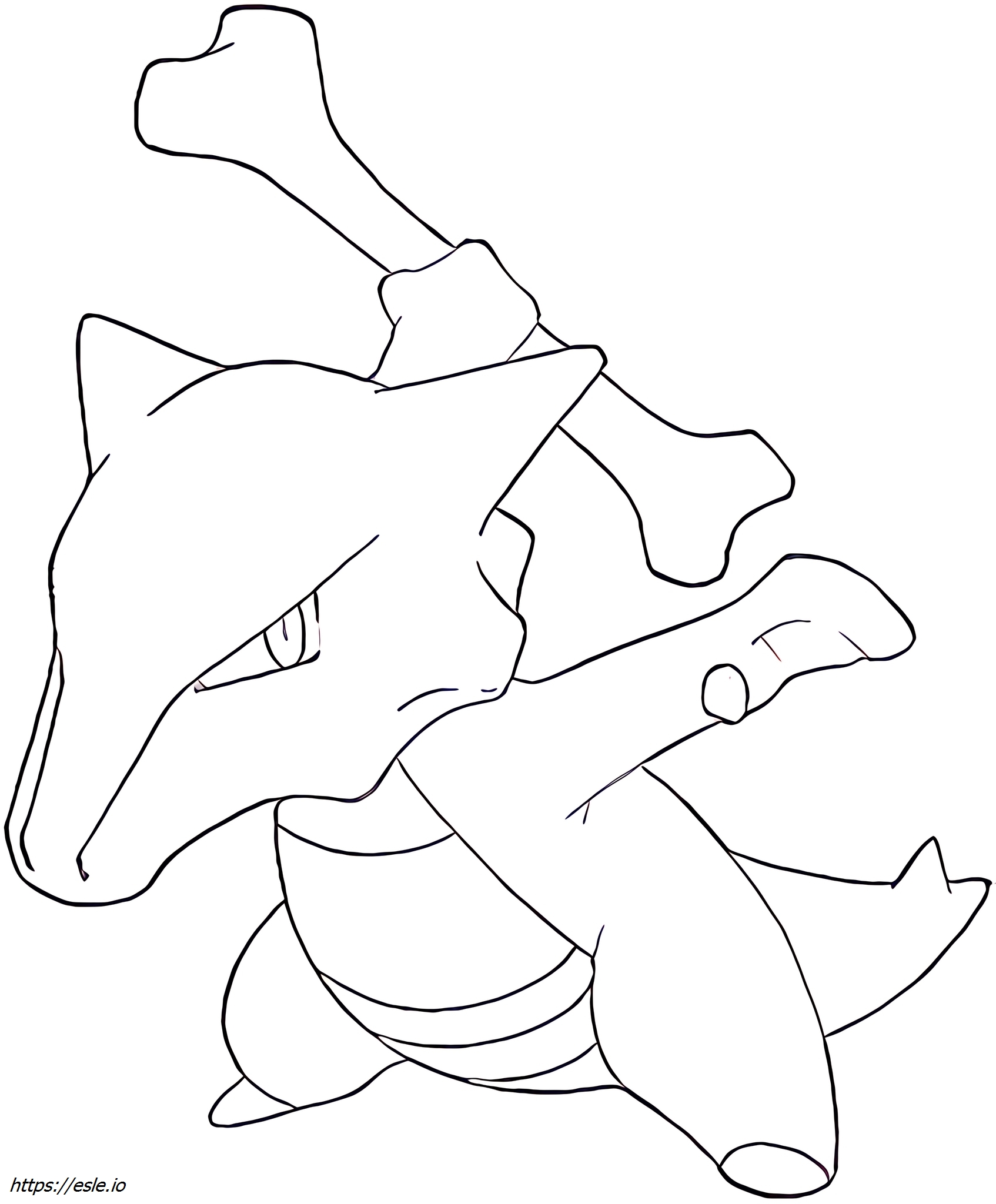 Marowak Pokémon mewarnai gambar