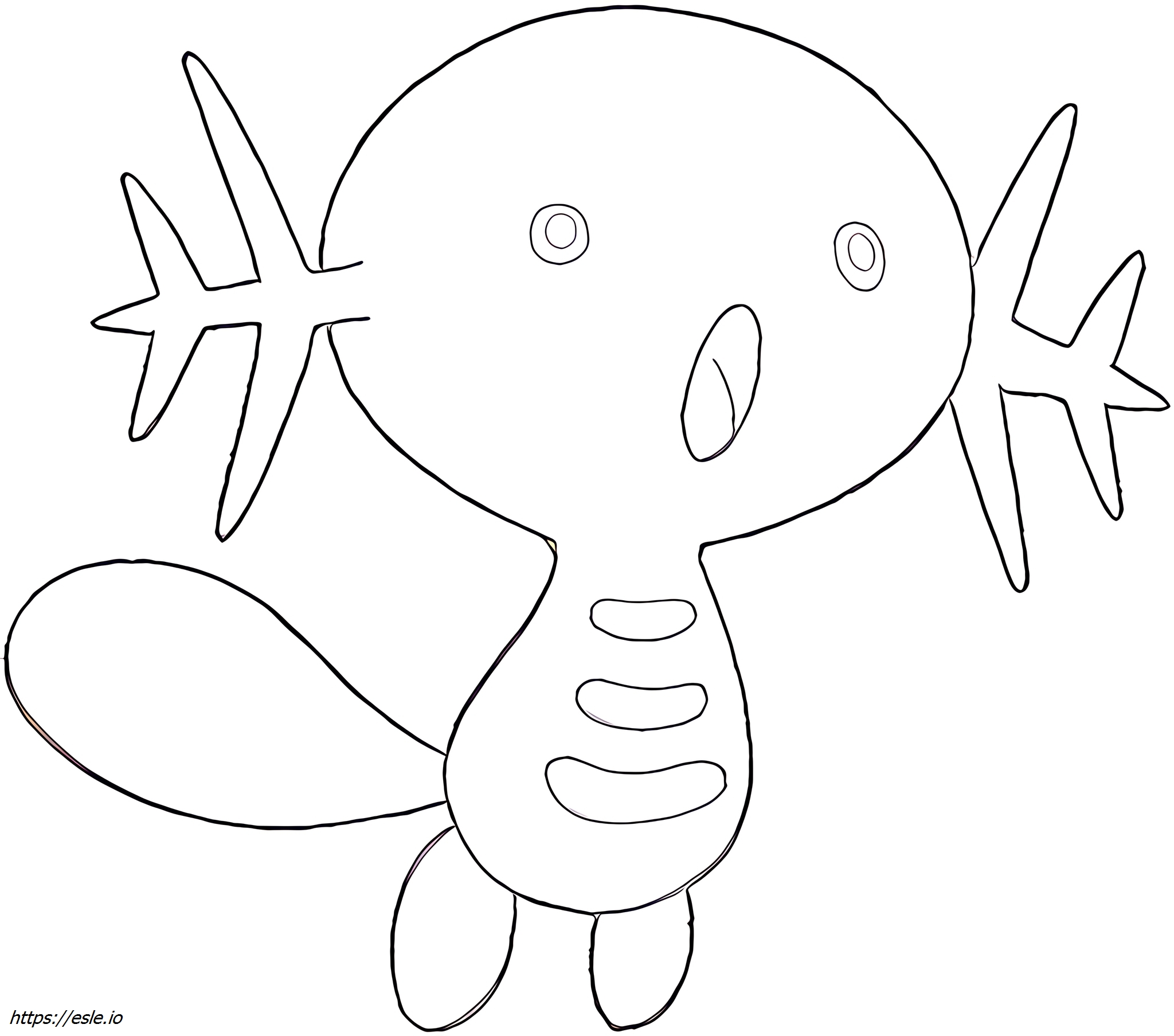 Wooper Pokémon para colorir