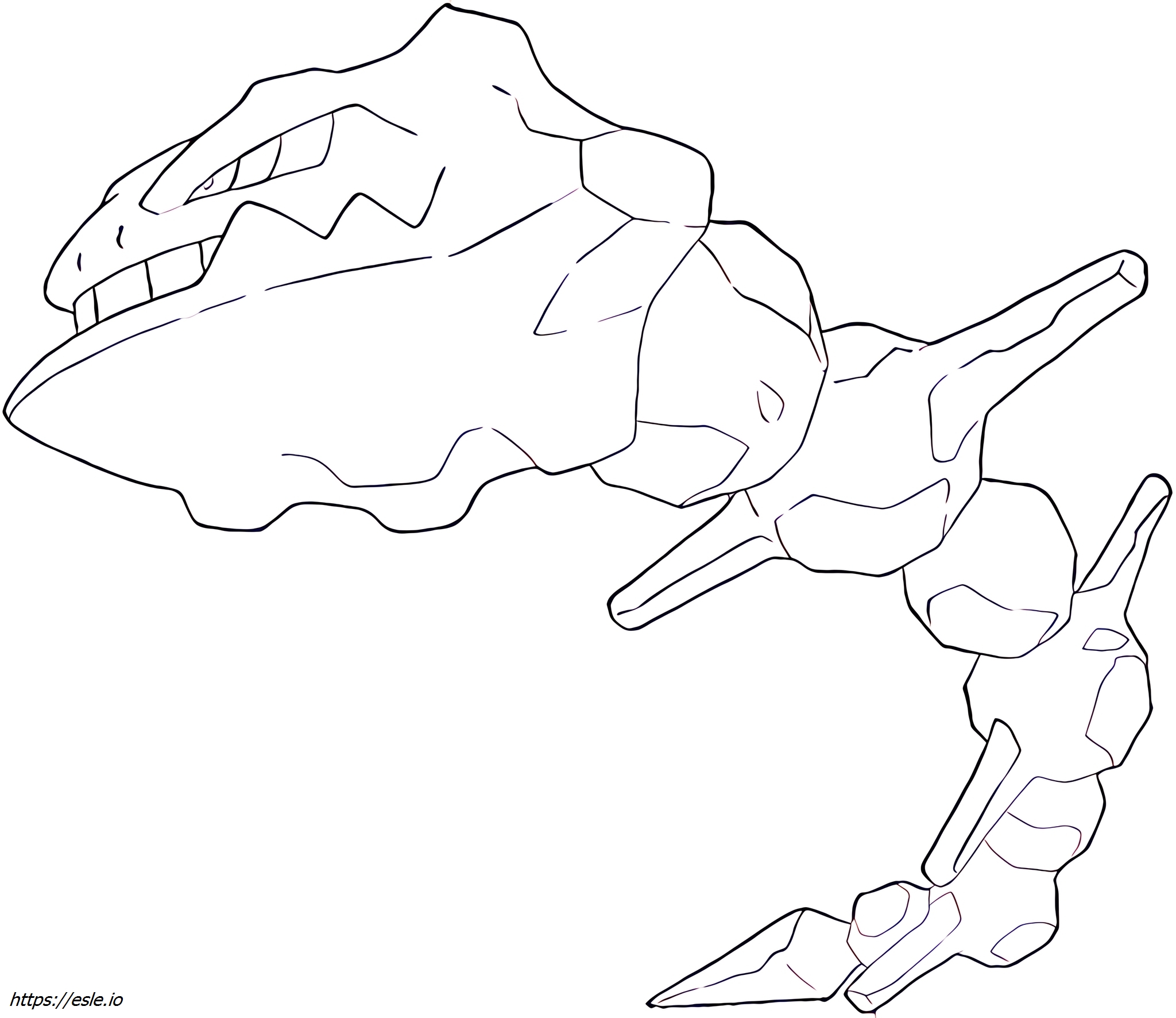 Steelix Pokémon coloring page