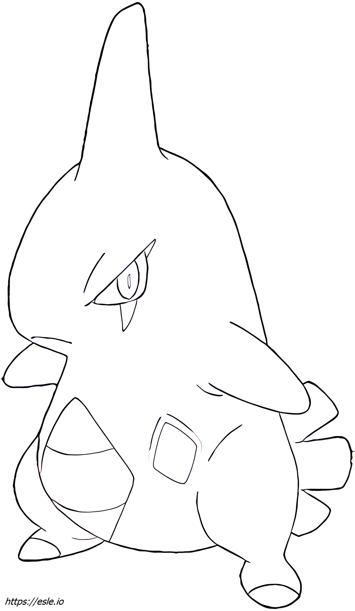 Larvitar Pokémon coloring page