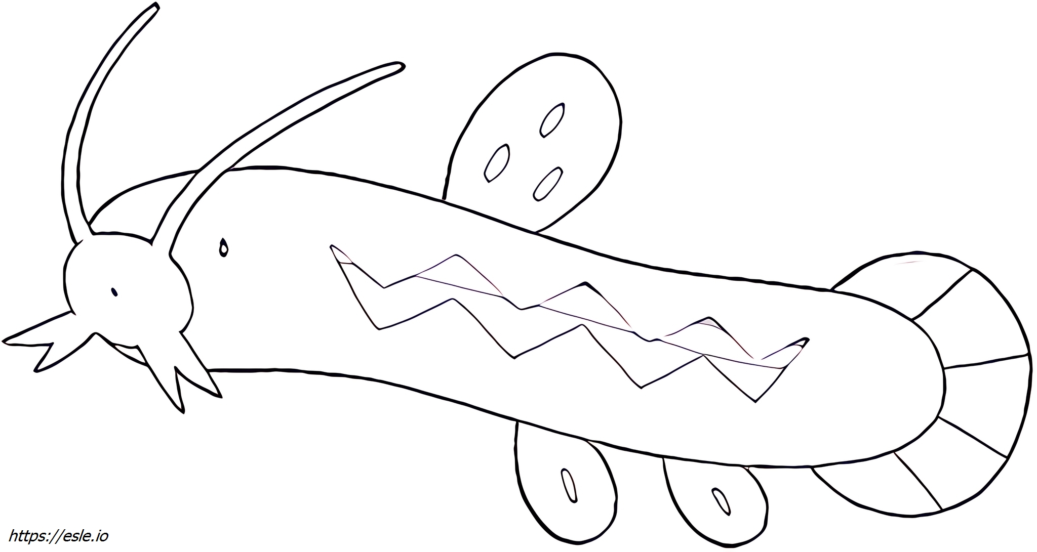 Barboach Pokémon Coloring Page - Free Printable