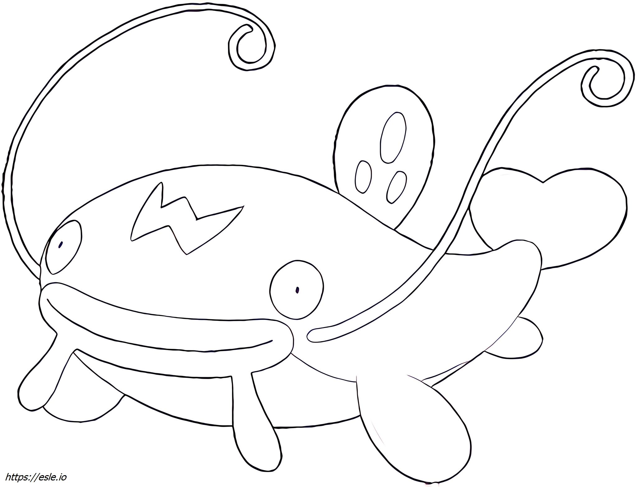 Whiscash Pokemon Coloring Page