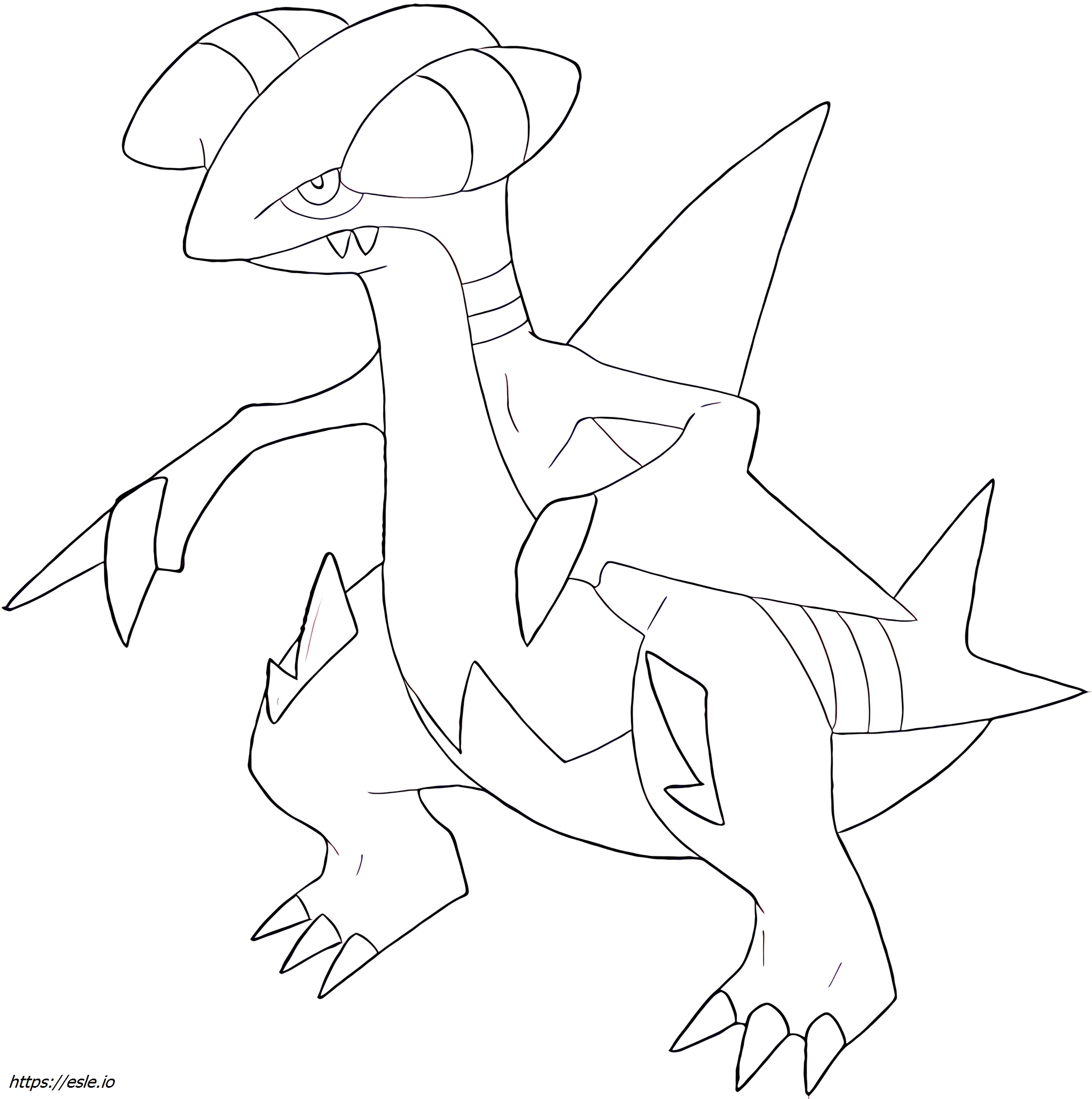 Gabite Pokémon coloring page