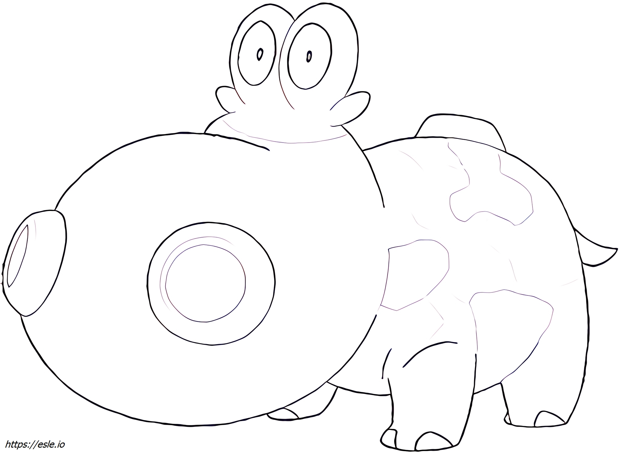 Hippopotas Pokémon coloring page