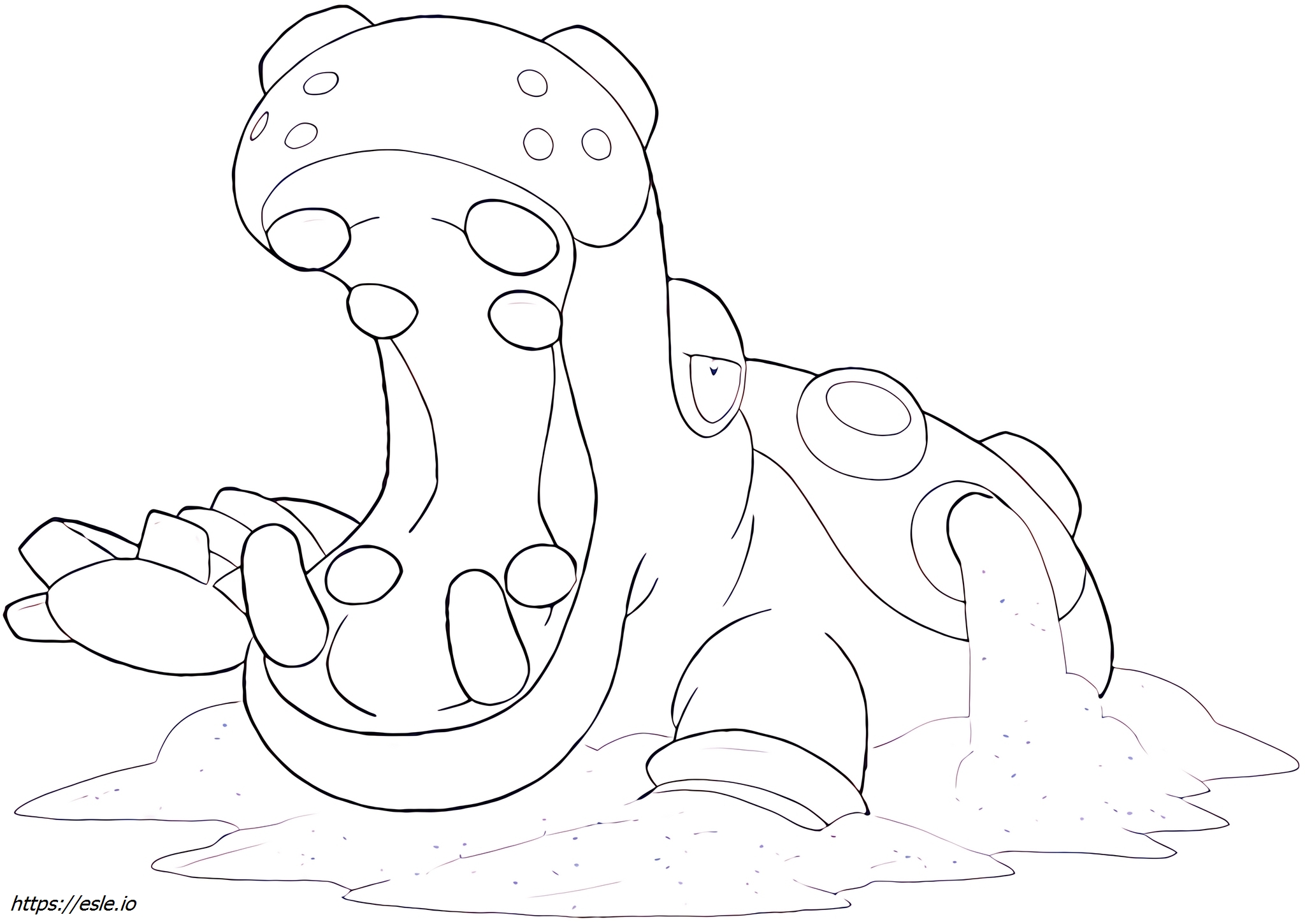 Hippowdon Pokémon coloring page