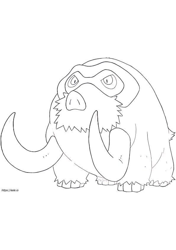 Mamoswine Pokemon for coloring