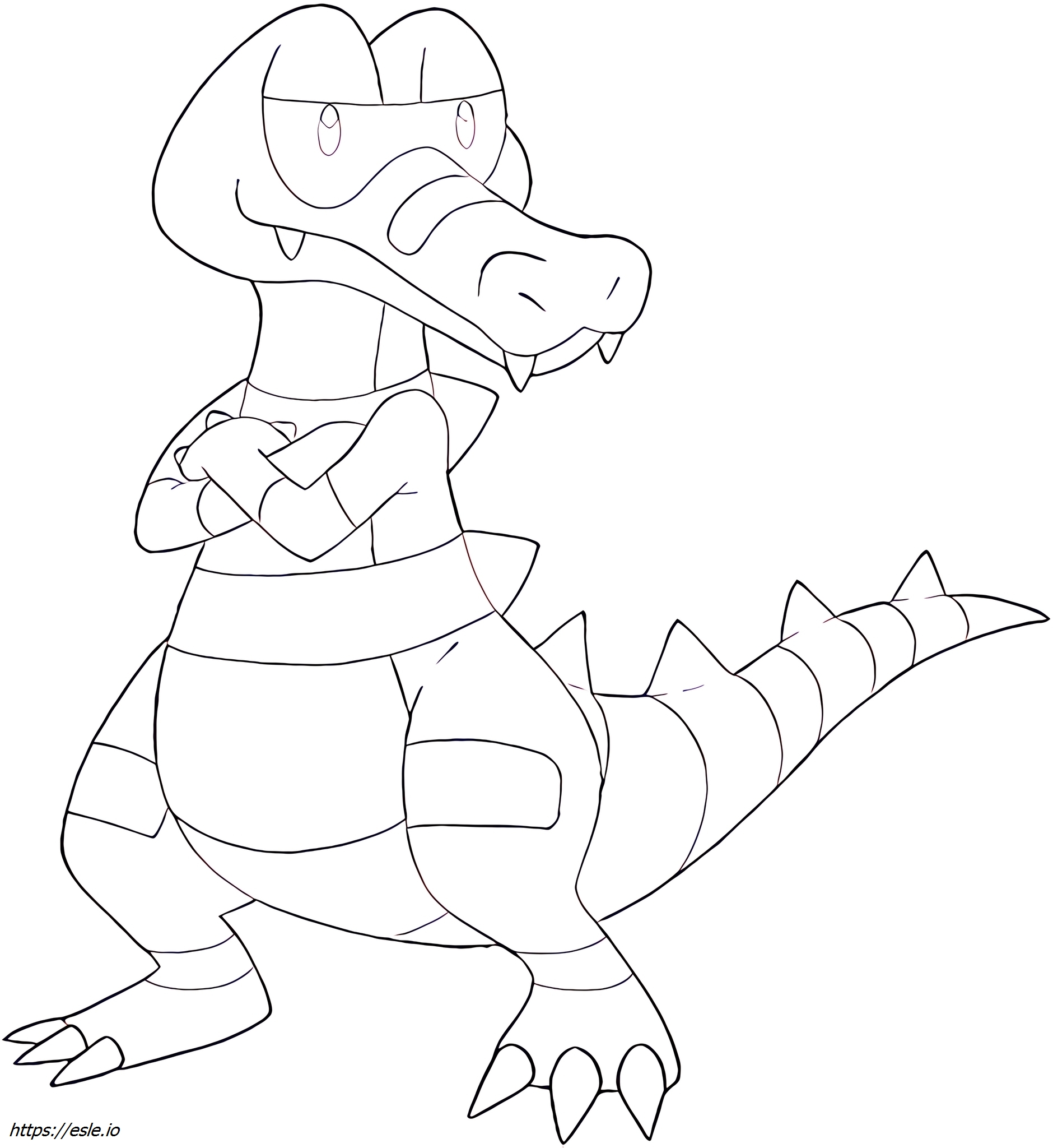 Krokorok Pokémon coloring page