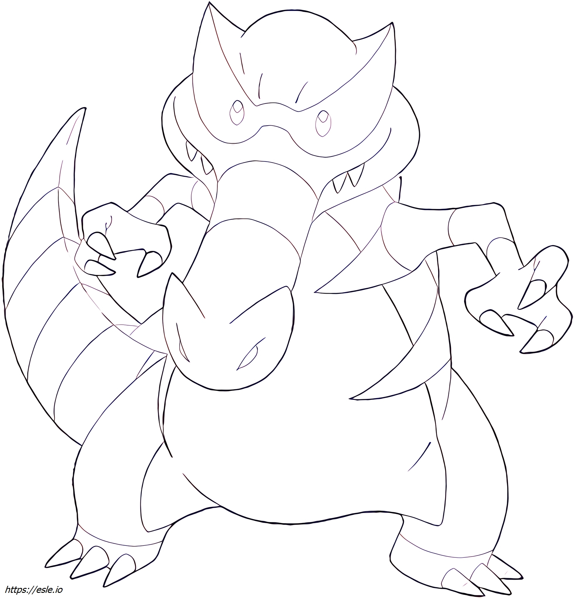 Krookodile Pokémon coloring page