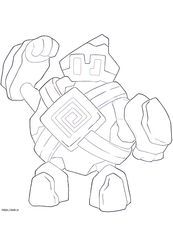 Golett Pokemon for coloring