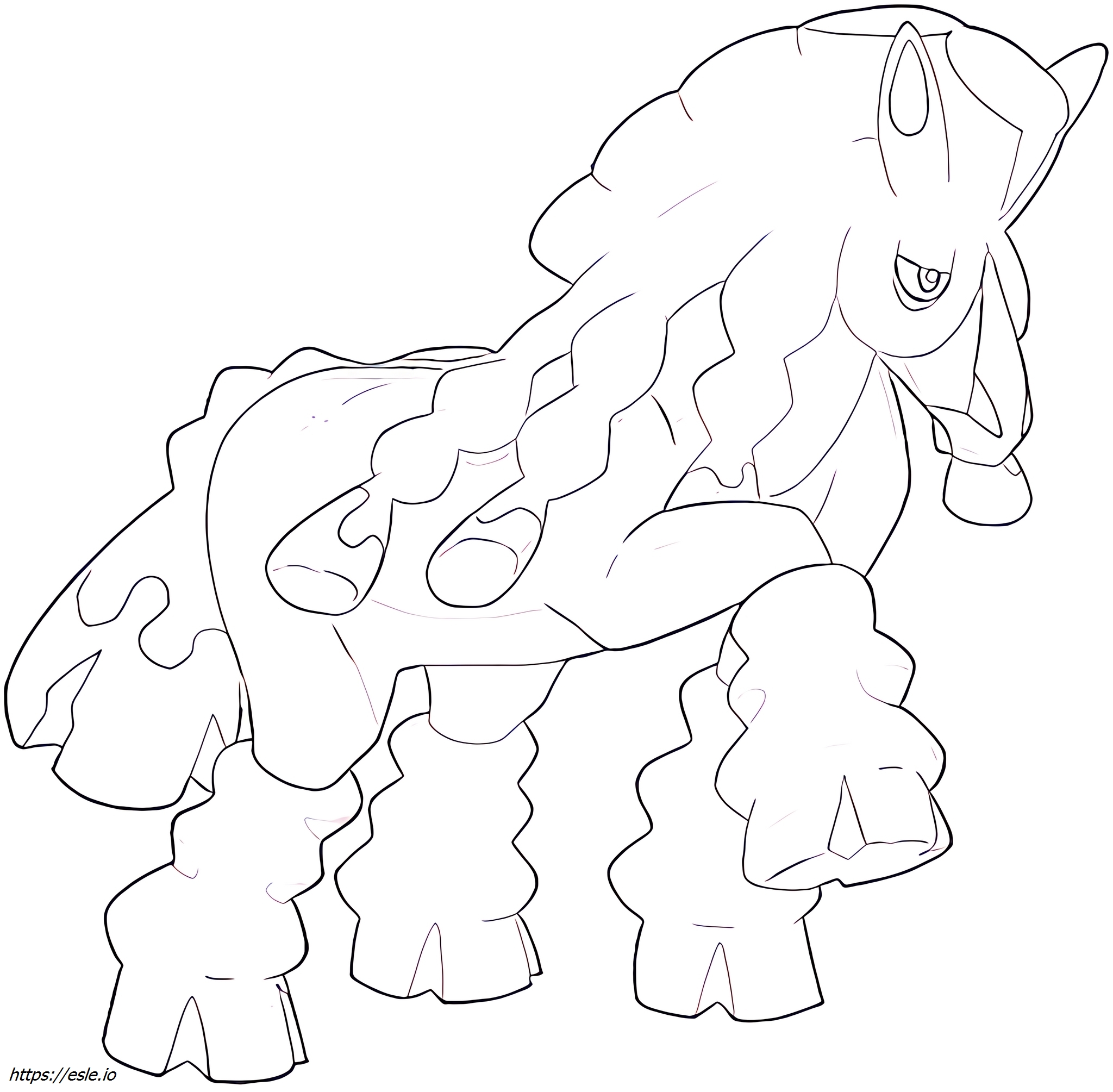 Mudsdale Pokémon coloring page