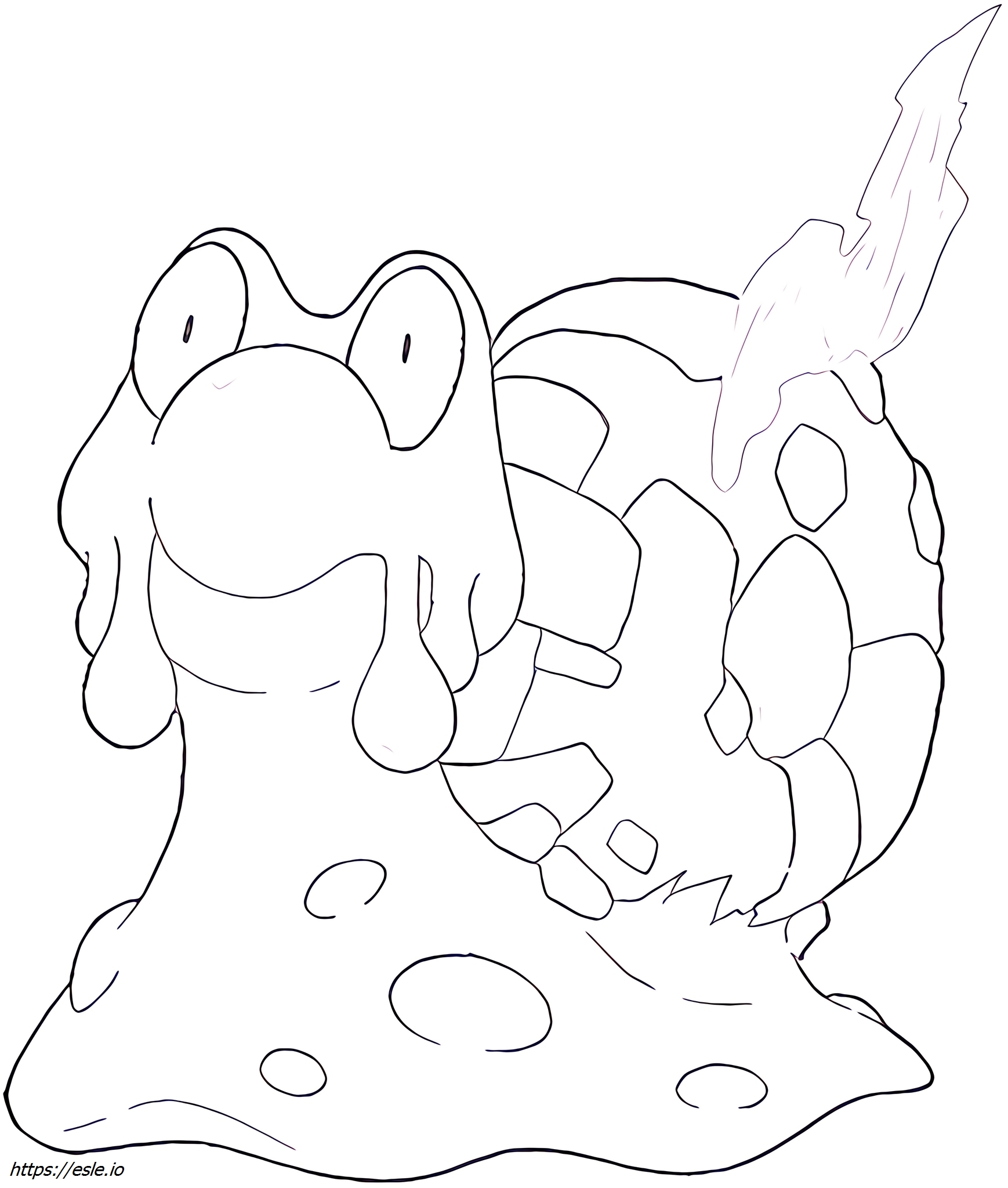 Magcargo Pokémon dessin a colorier