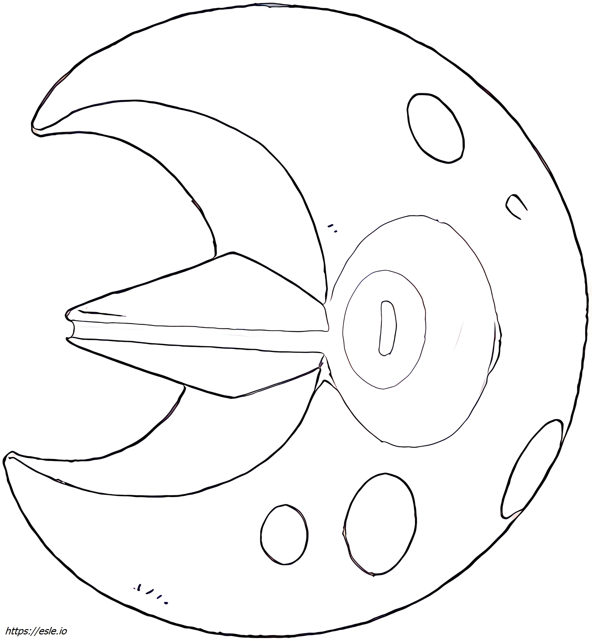 Lunatone Pokémon para colorear