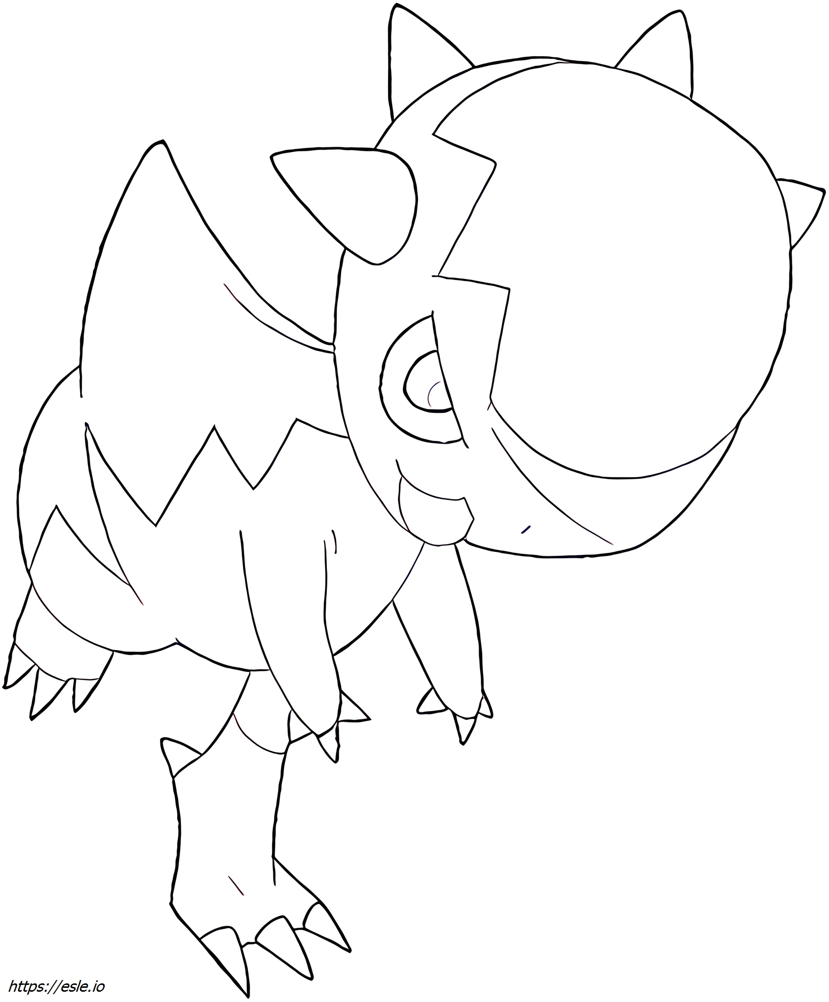 Cranidos Pokémon para colorear