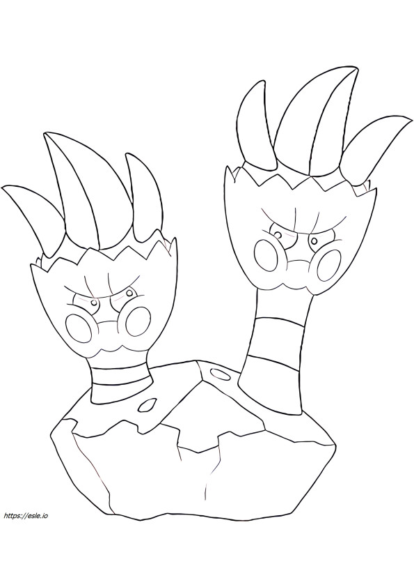 Binacle Pokemon for coloring