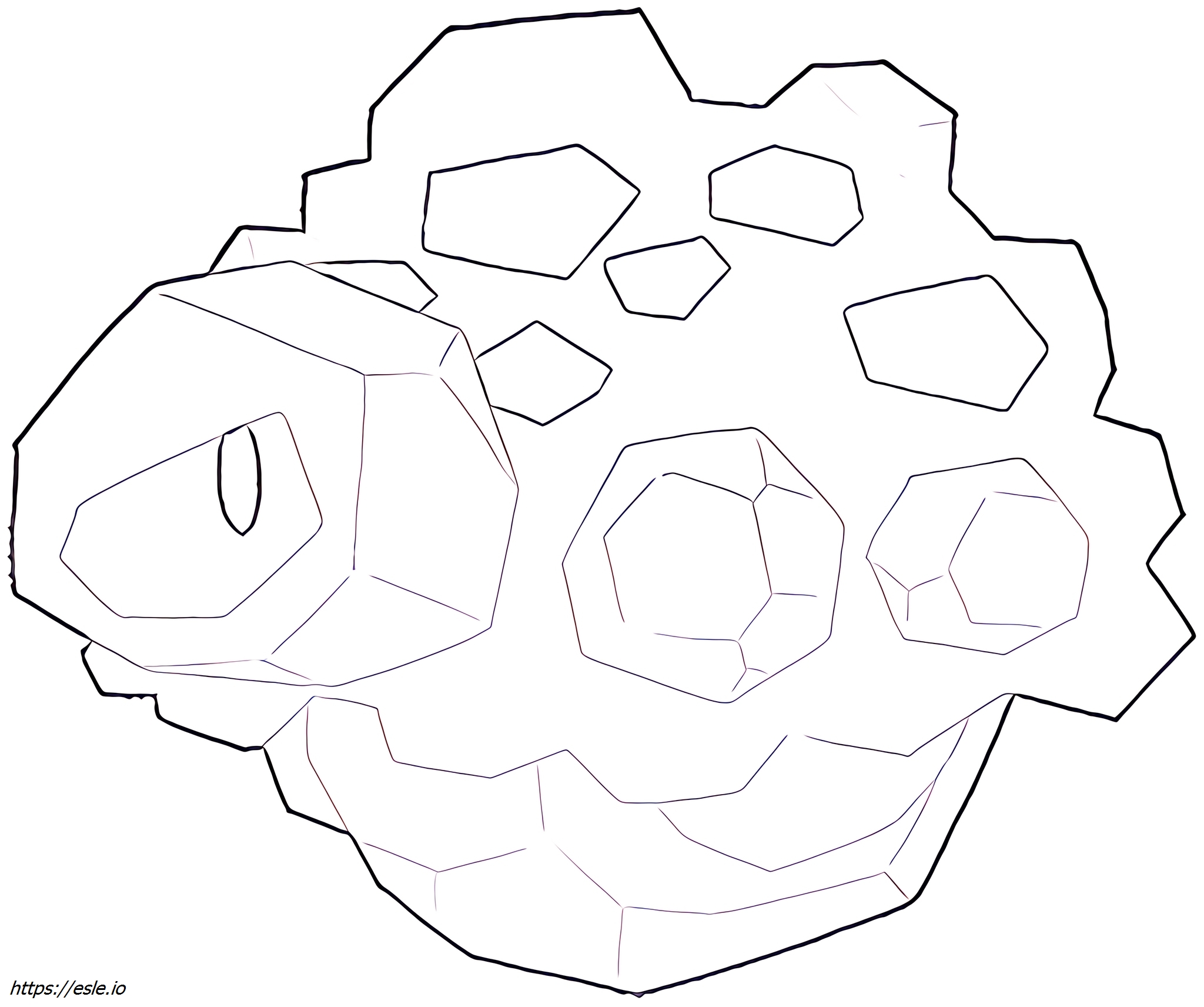 Rolycoly Pokémon coloring page