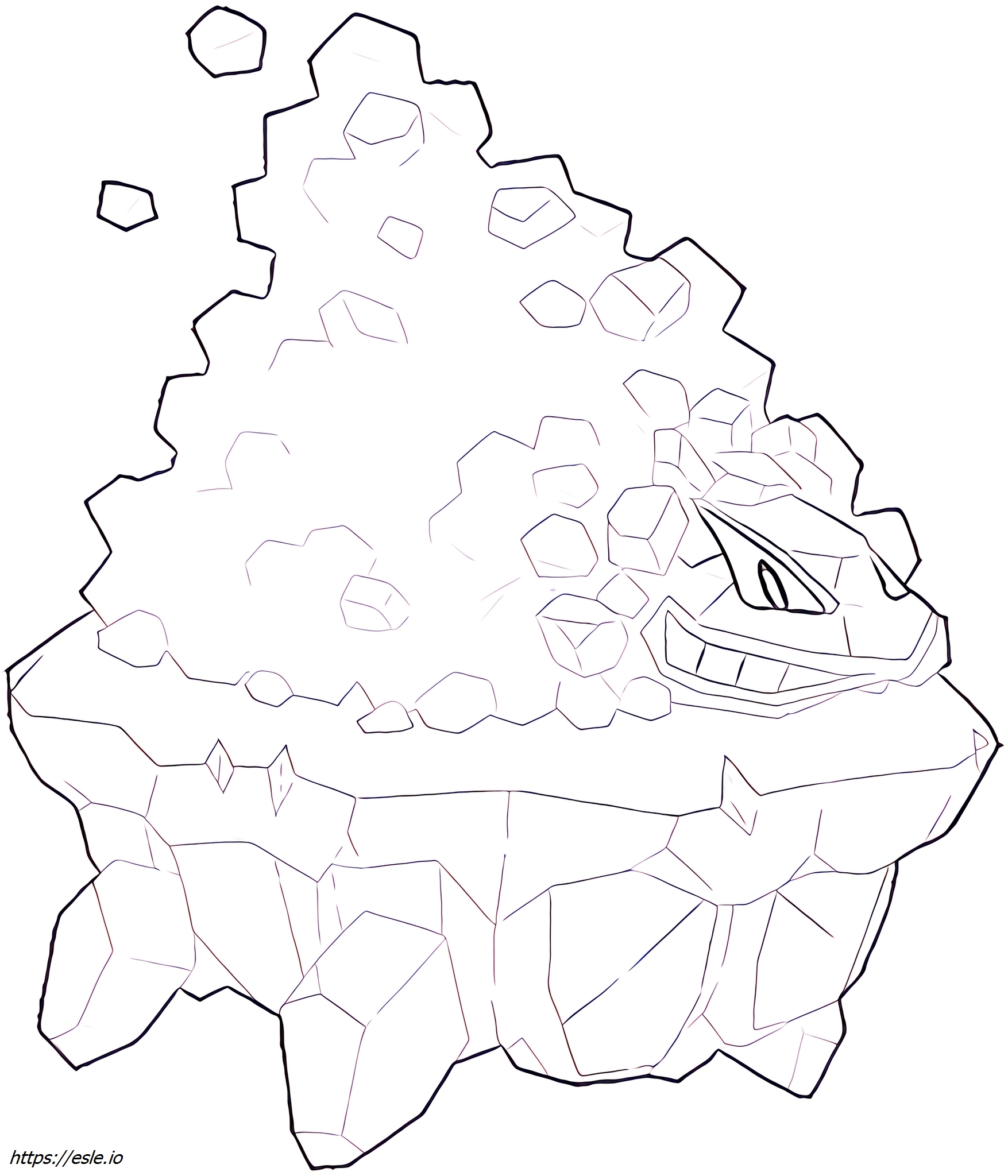 Carkol Pokémon coloring page