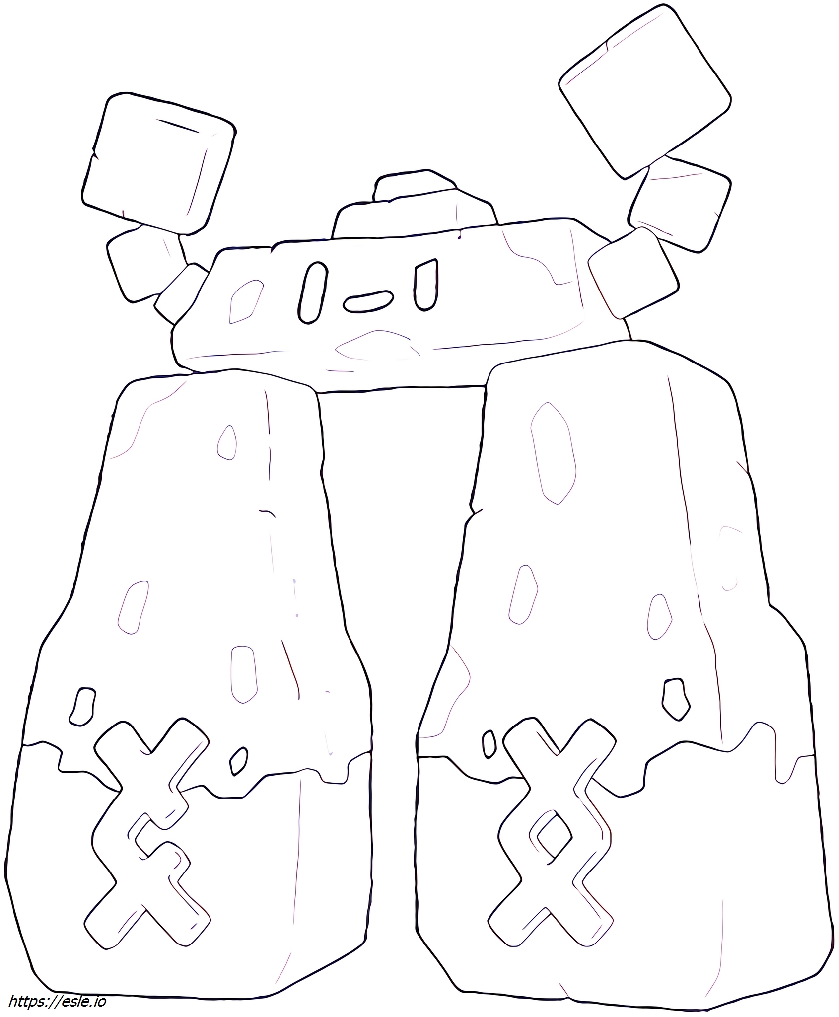Stonjourner Pokémon coloring page