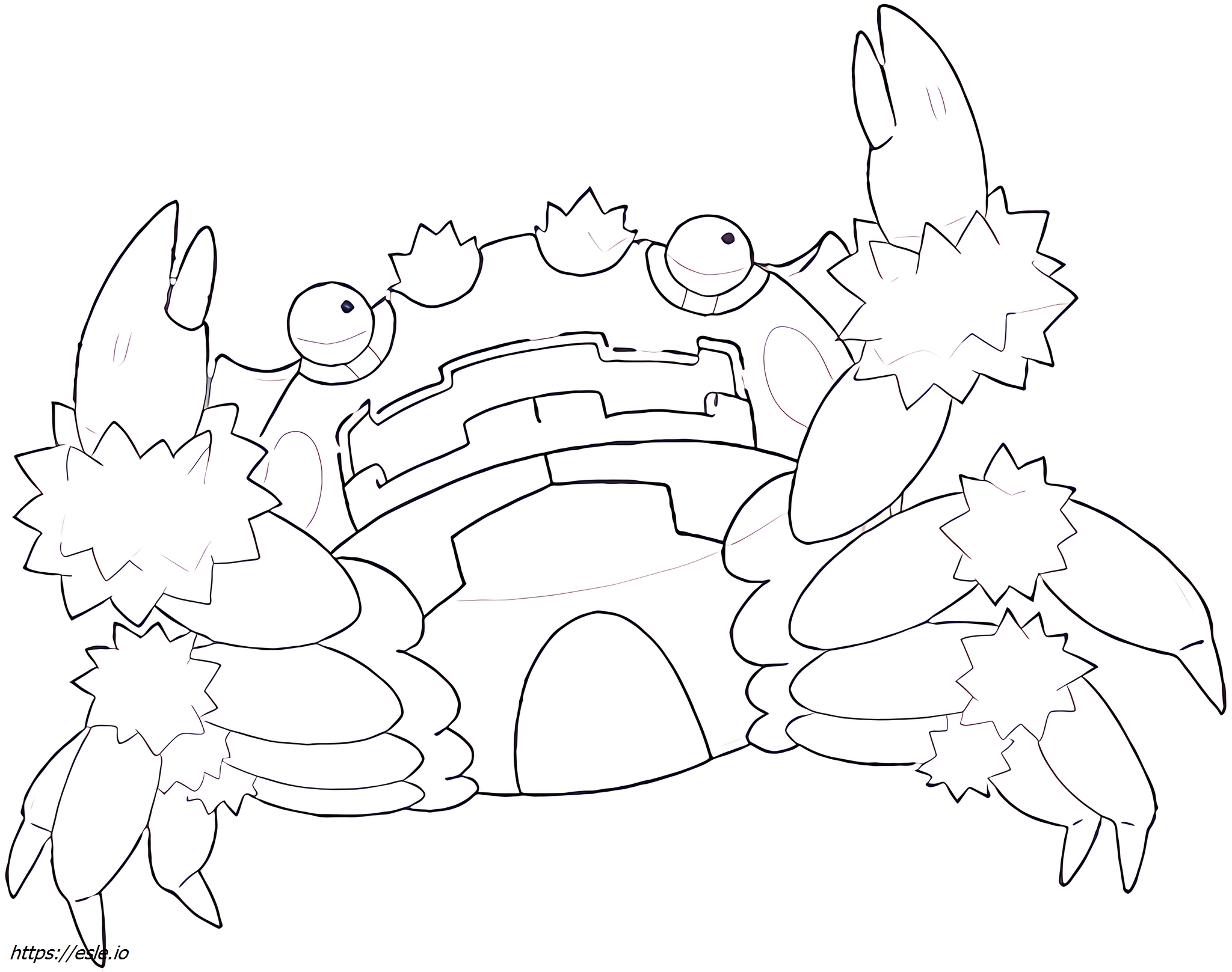 Klawf: Ausmalbild zum Ausdrucken für Pokémon-Fans