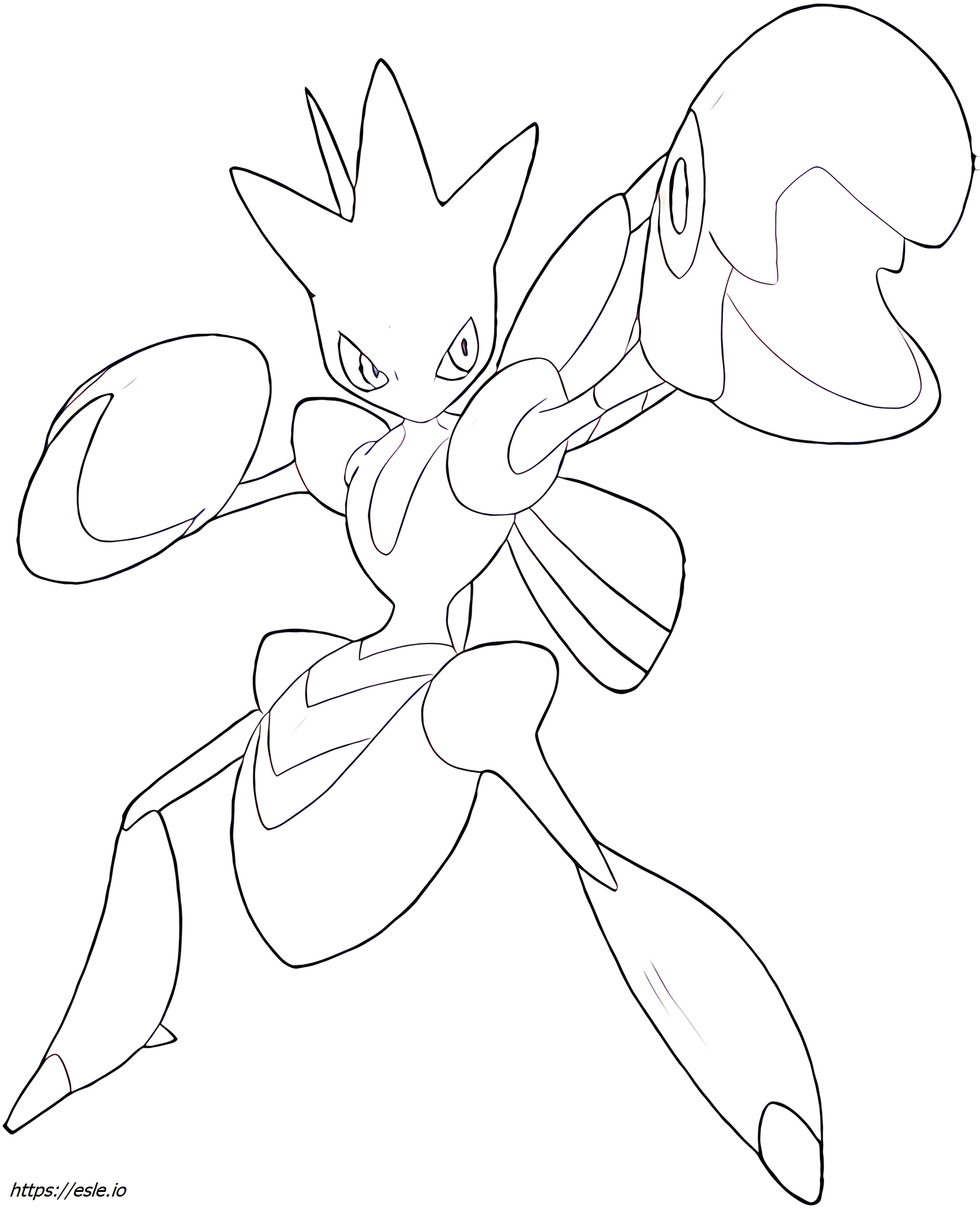Scizor Pokémon para colorear