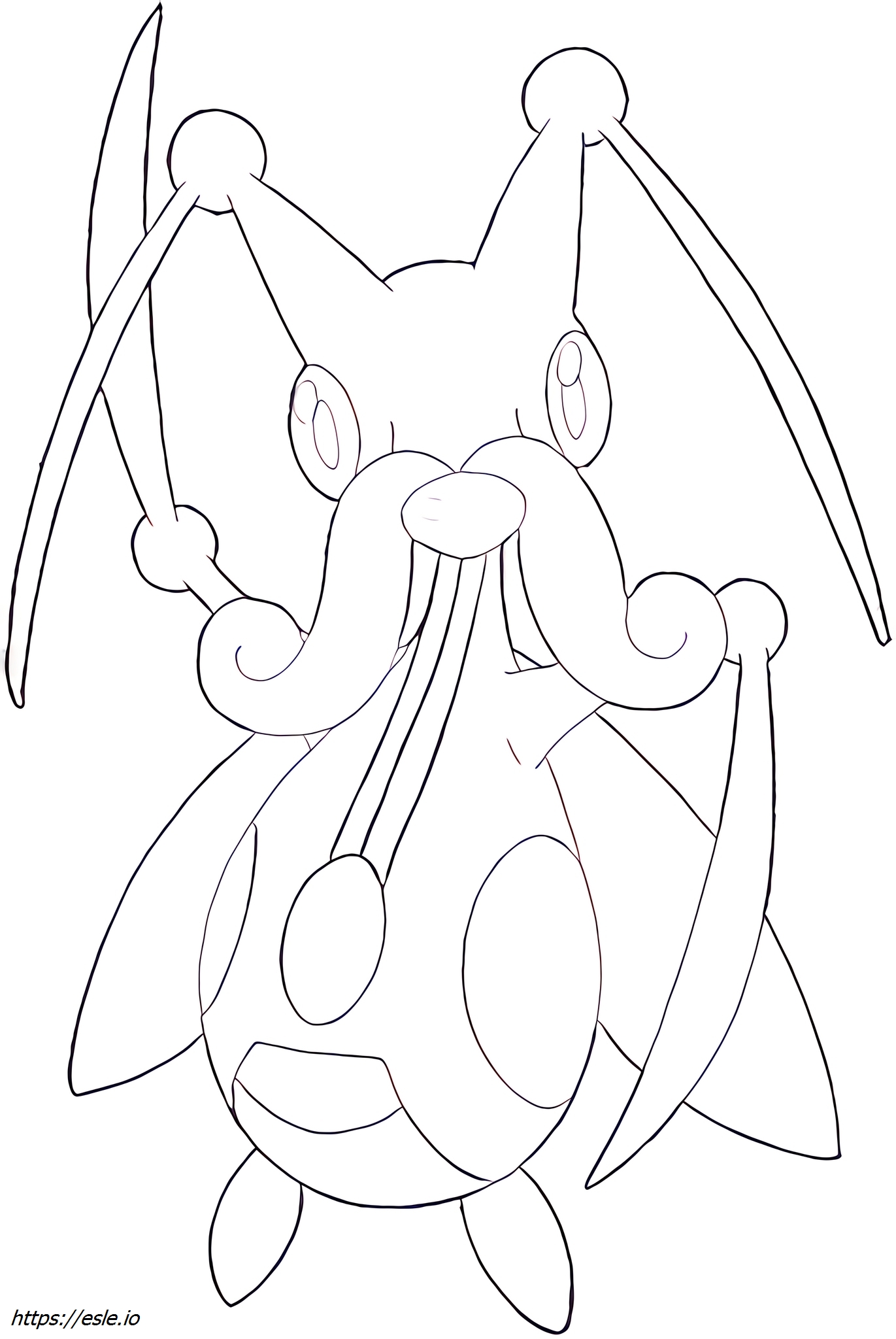 Kricketune Pokémon ausmalbilder